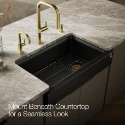 Undermount single-bowl farmhouse kitchen sink^Kohler New