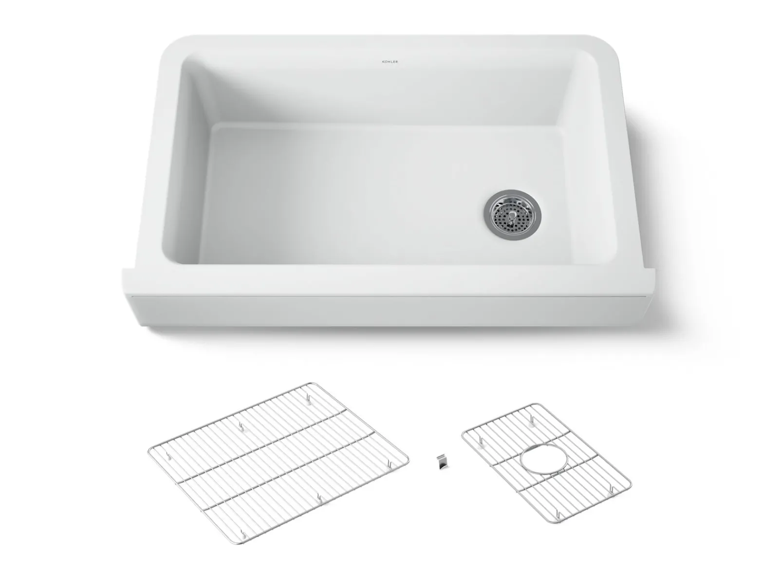 Undermount single-bowl farmhouse kitchen sink^Kohler New