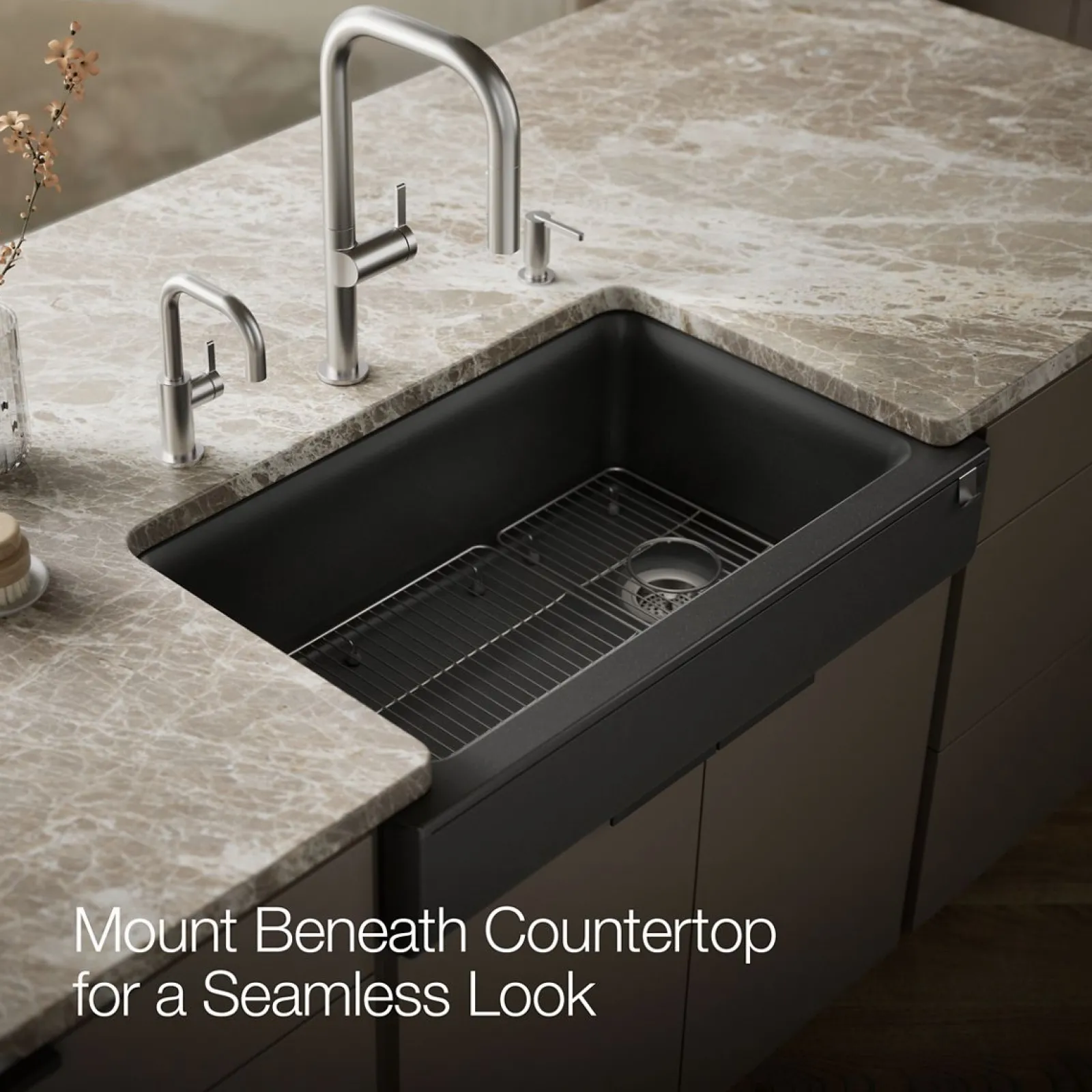 Undermount single-bowl farmhouse kitchen sink^Kohler New