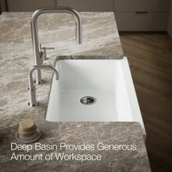Undermount single-bowl farmhouse kitchen sink^Kohler New