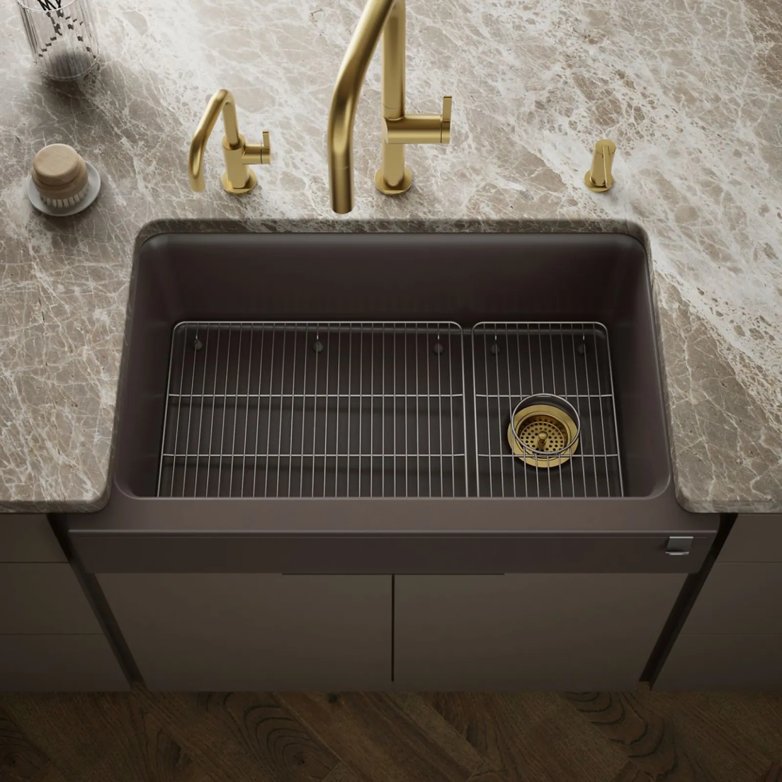 Undermount single-bowl farmhouse kitchen sink^Kohler New