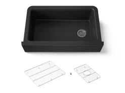 34" undermount single-bowl farmhouse kitchen sink^Kohler Hot