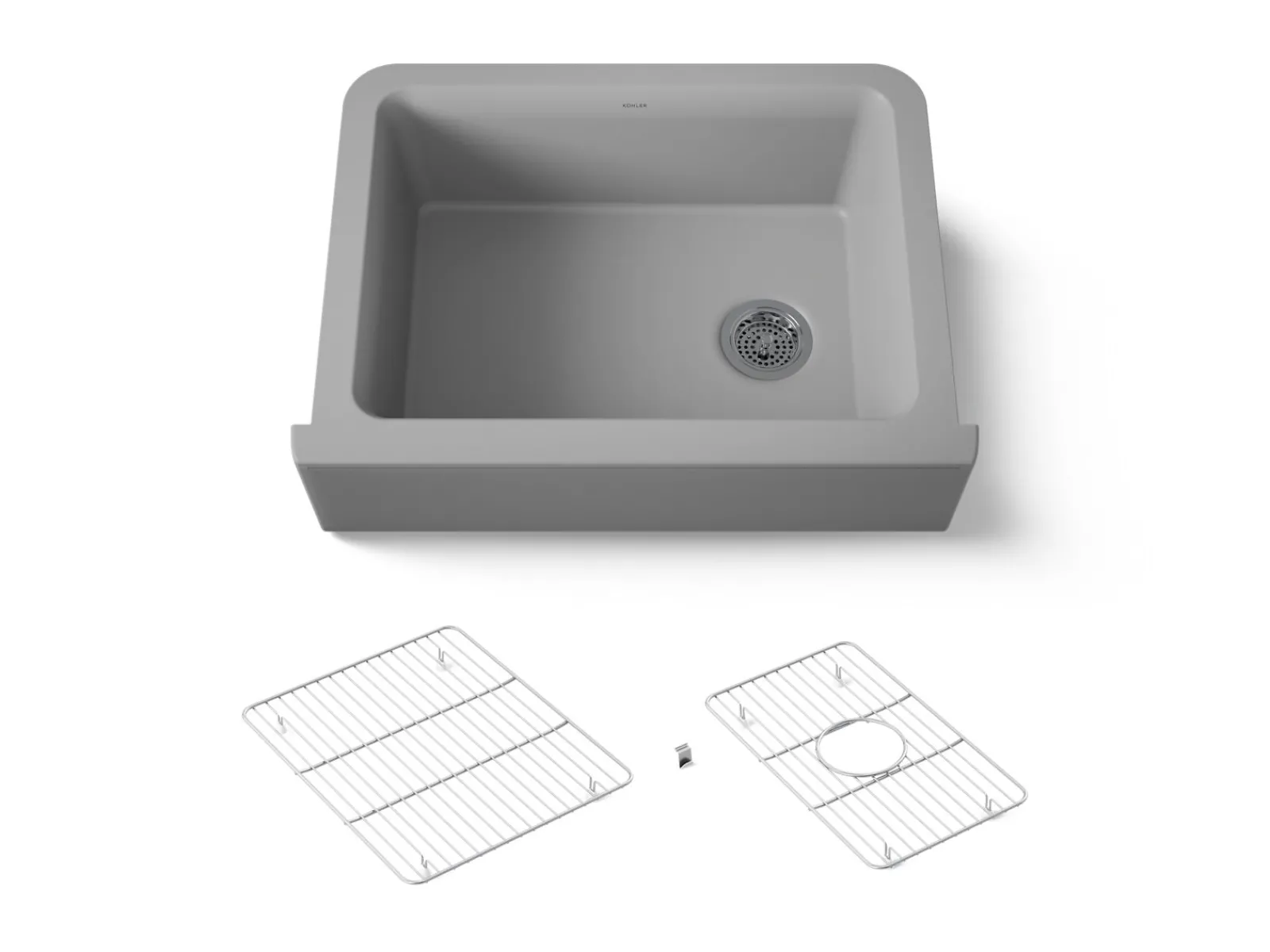 29-11/16" undermount single-bowl farmhouse kitchen sink^Kohler Clearance