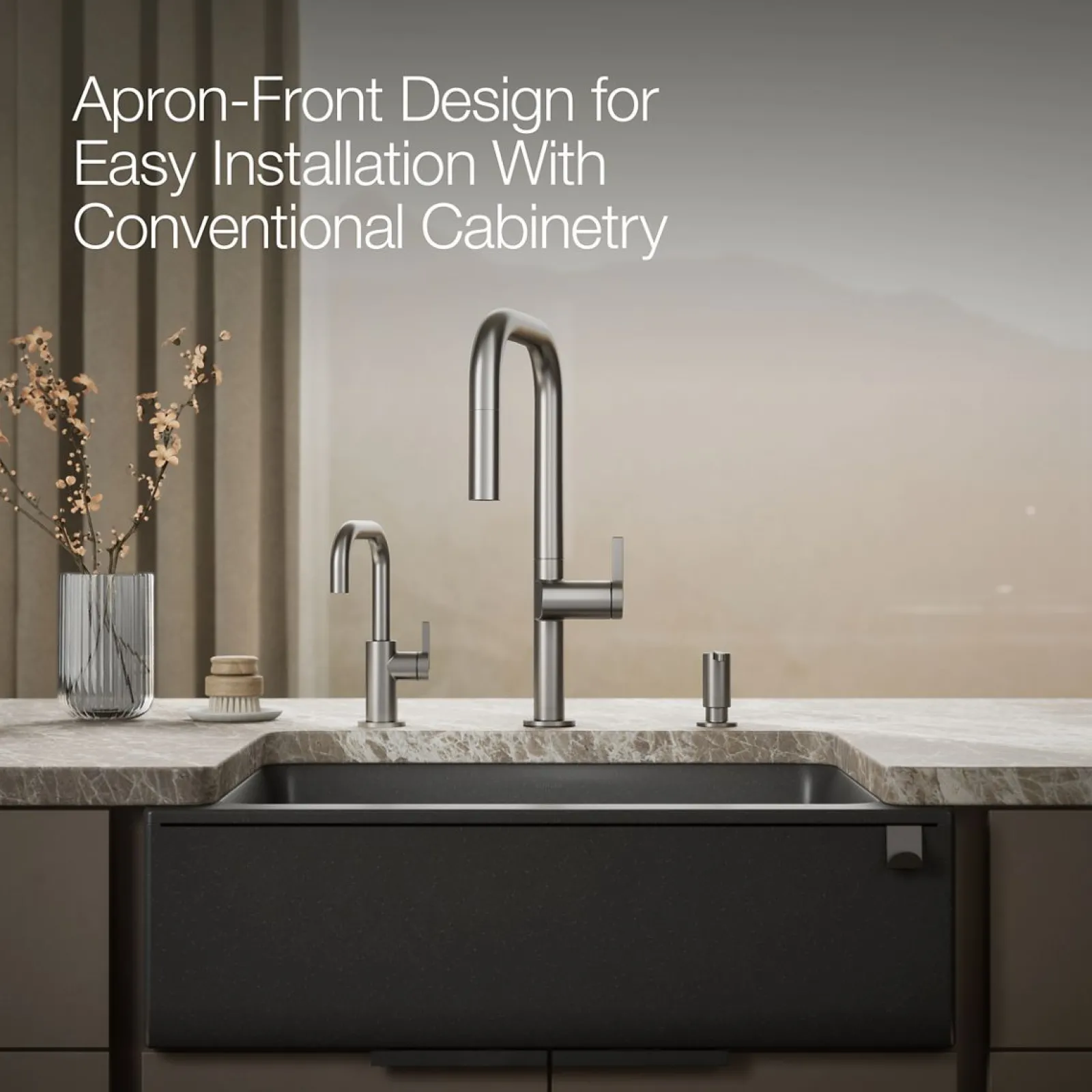 29-11/16" undermount single-bowl farmhouse kitchen sink^Kohler Clearance