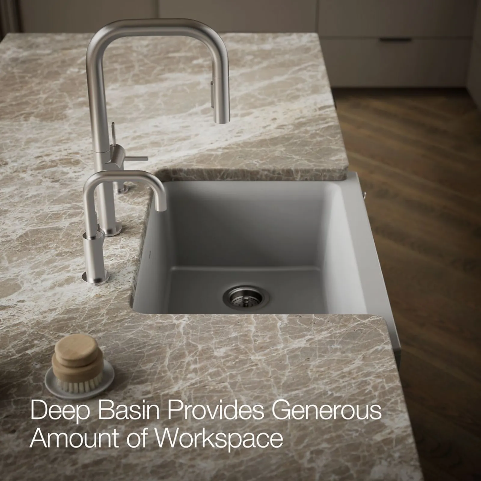 29-11/16" undermount single-bowl farmhouse kitchen sink^Kohler Clearance