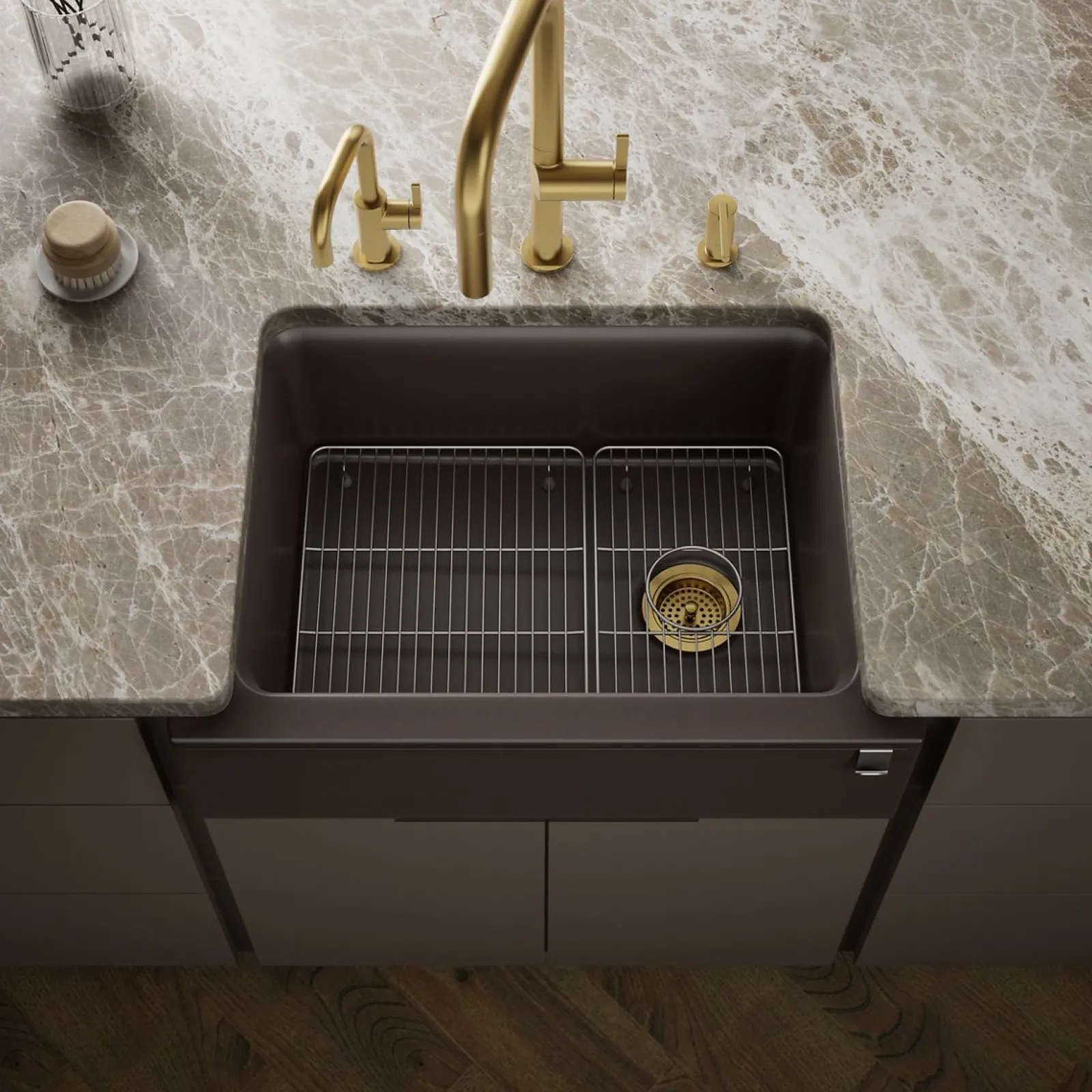 29-11/16" undermount single-bowl farmhouse kitchen sink^Kohler Clearance