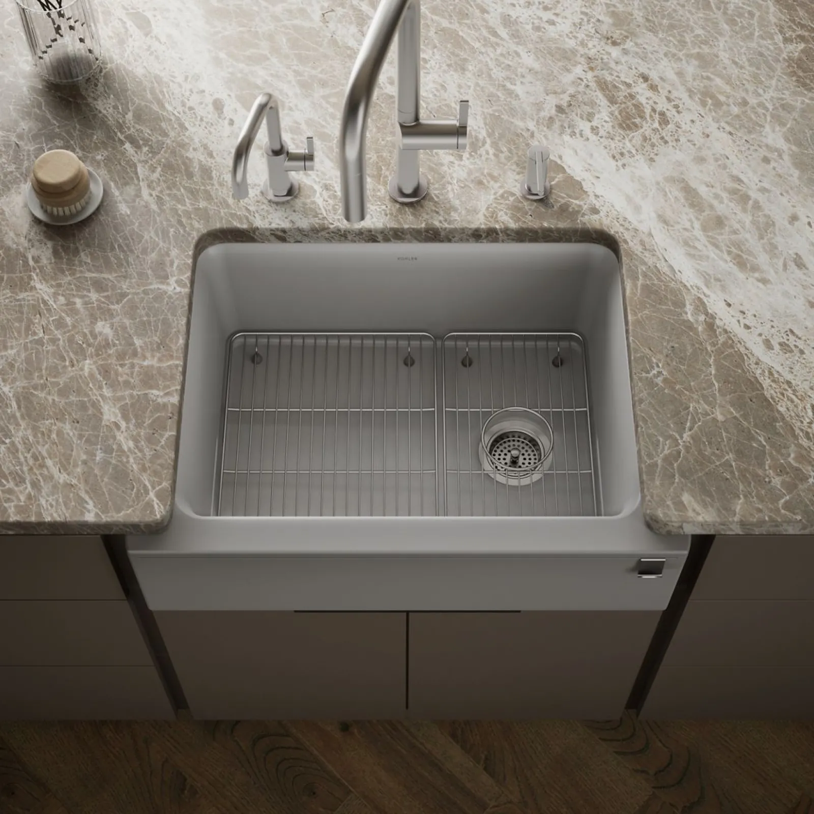 29-11/16" undermount single-bowl farmhouse kitchen sink^Kohler Clearance