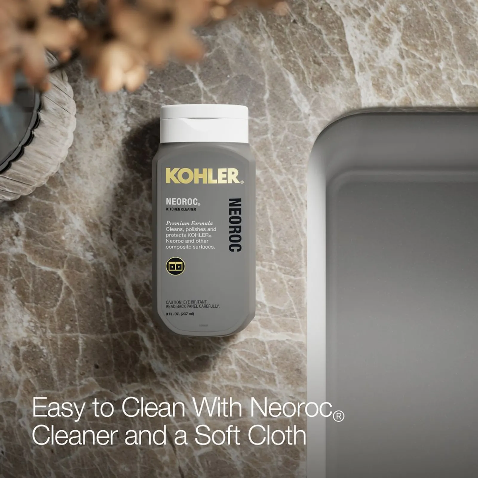 34" undermount single-bowl farmhouse kitchen sink with faceted design^Kohler Hot