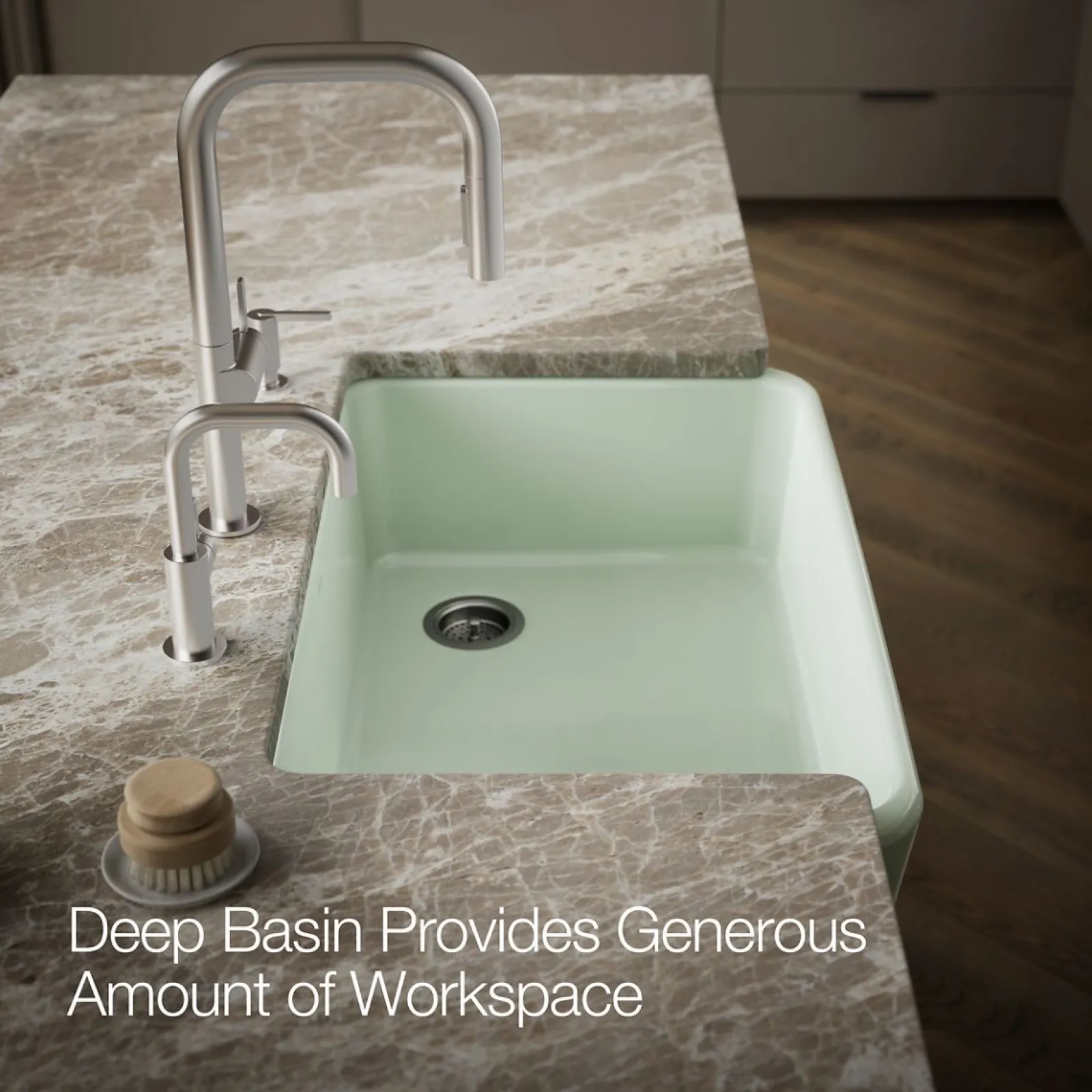 34" undermount single-bowl farmhouse kitchen sink^Kohler Clearance