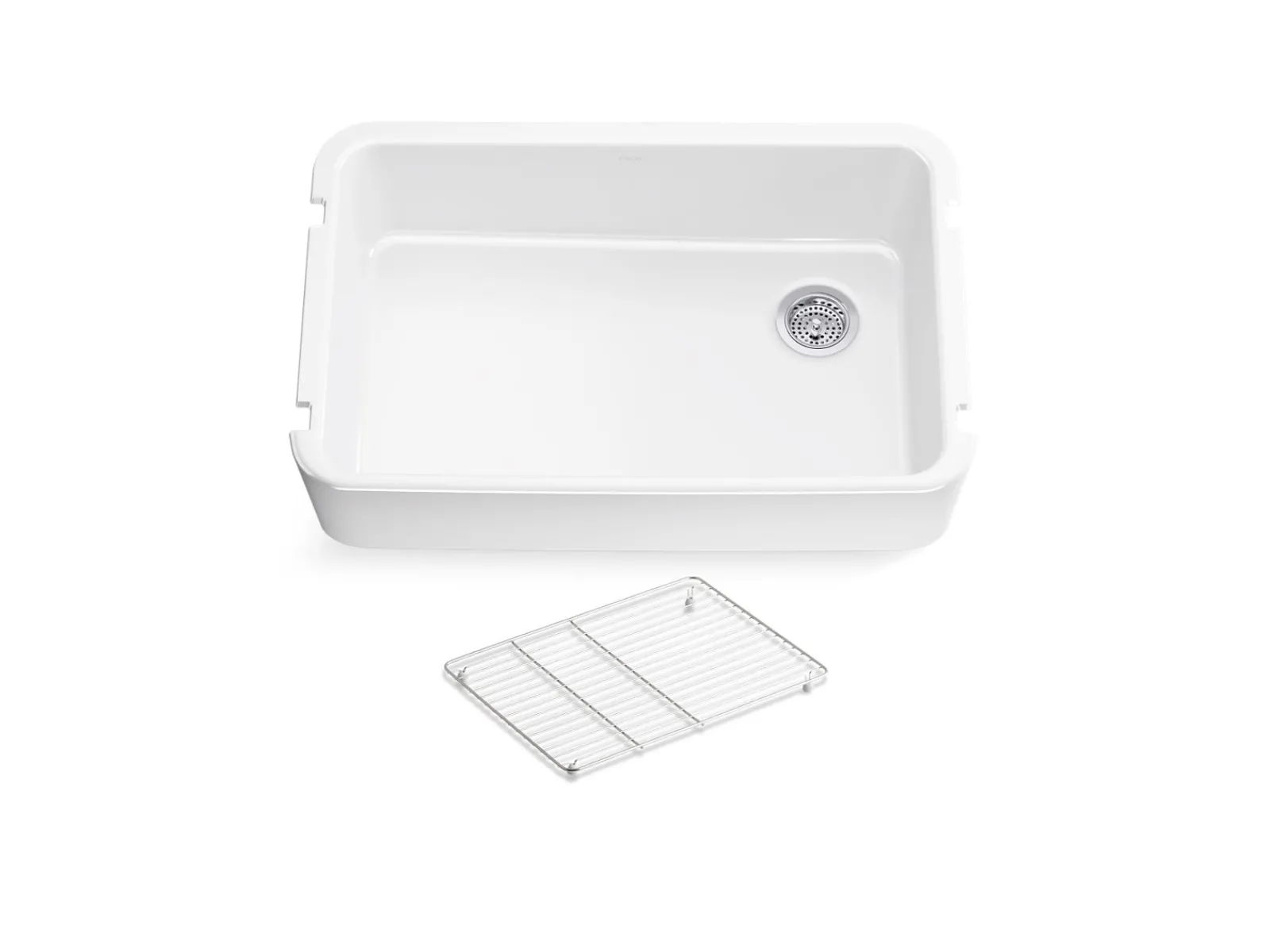 34" undermount single-bowl farmhouse kitchen sink^Kohler Clearance