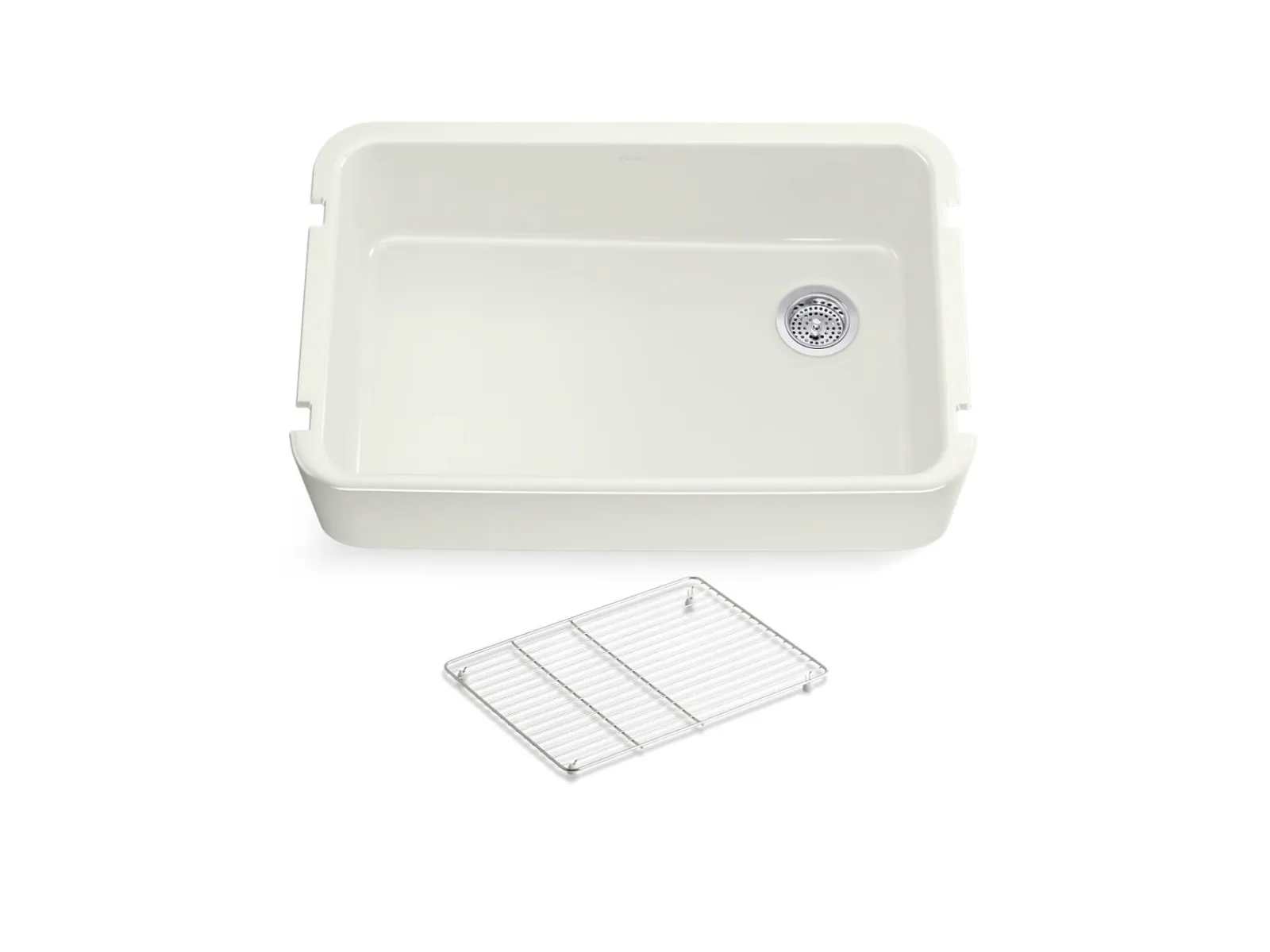34" undermount single-bowl farmhouse kitchen sink^Kohler Clearance