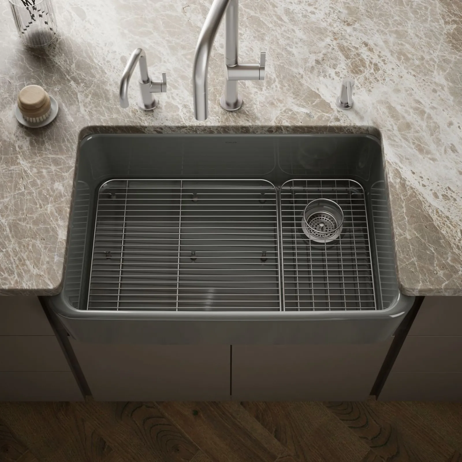 34" undermount single-bowl farmhouse kitchen sink^Kohler Clearance