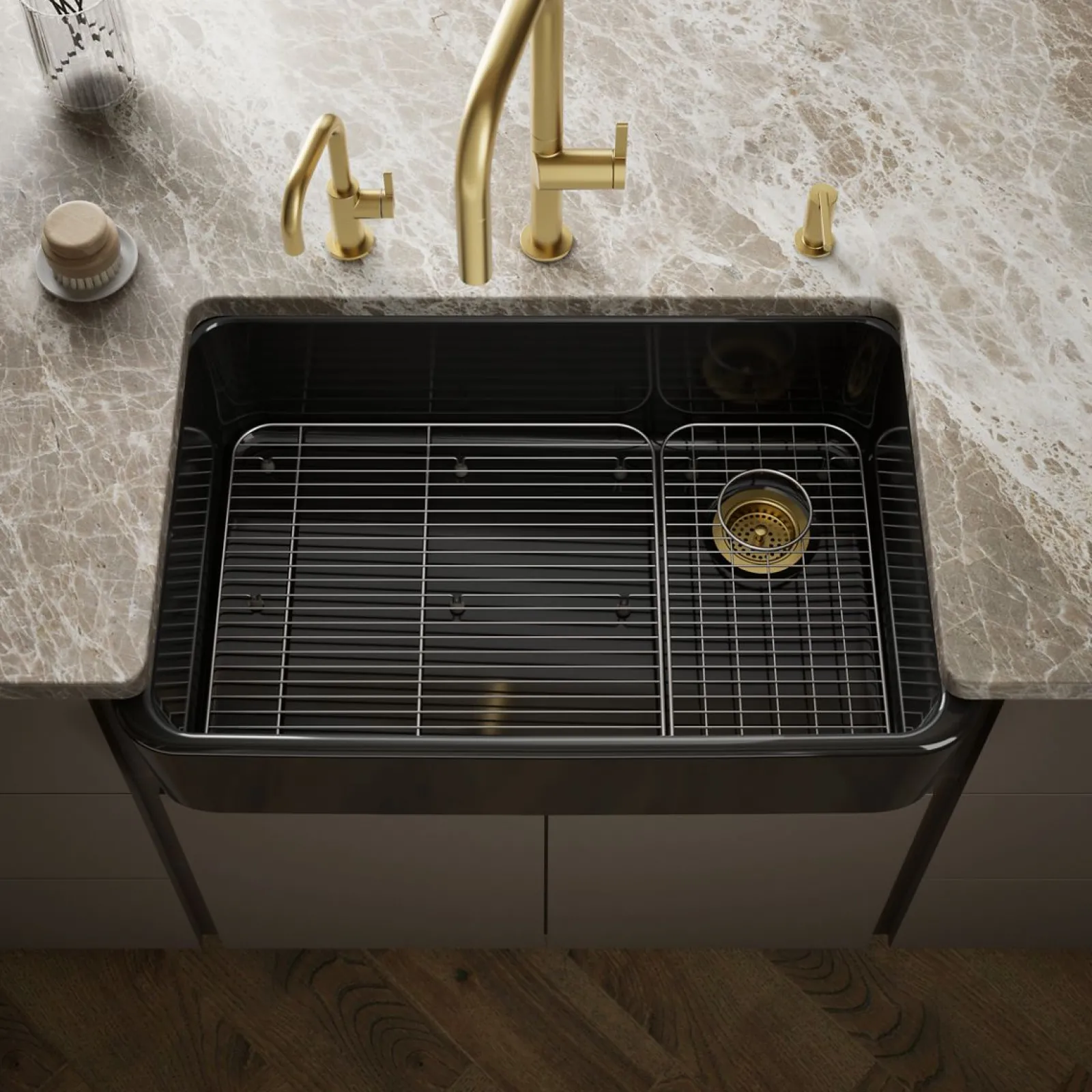 34" undermount single-bowl farmhouse kitchen sink^Kohler Clearance
