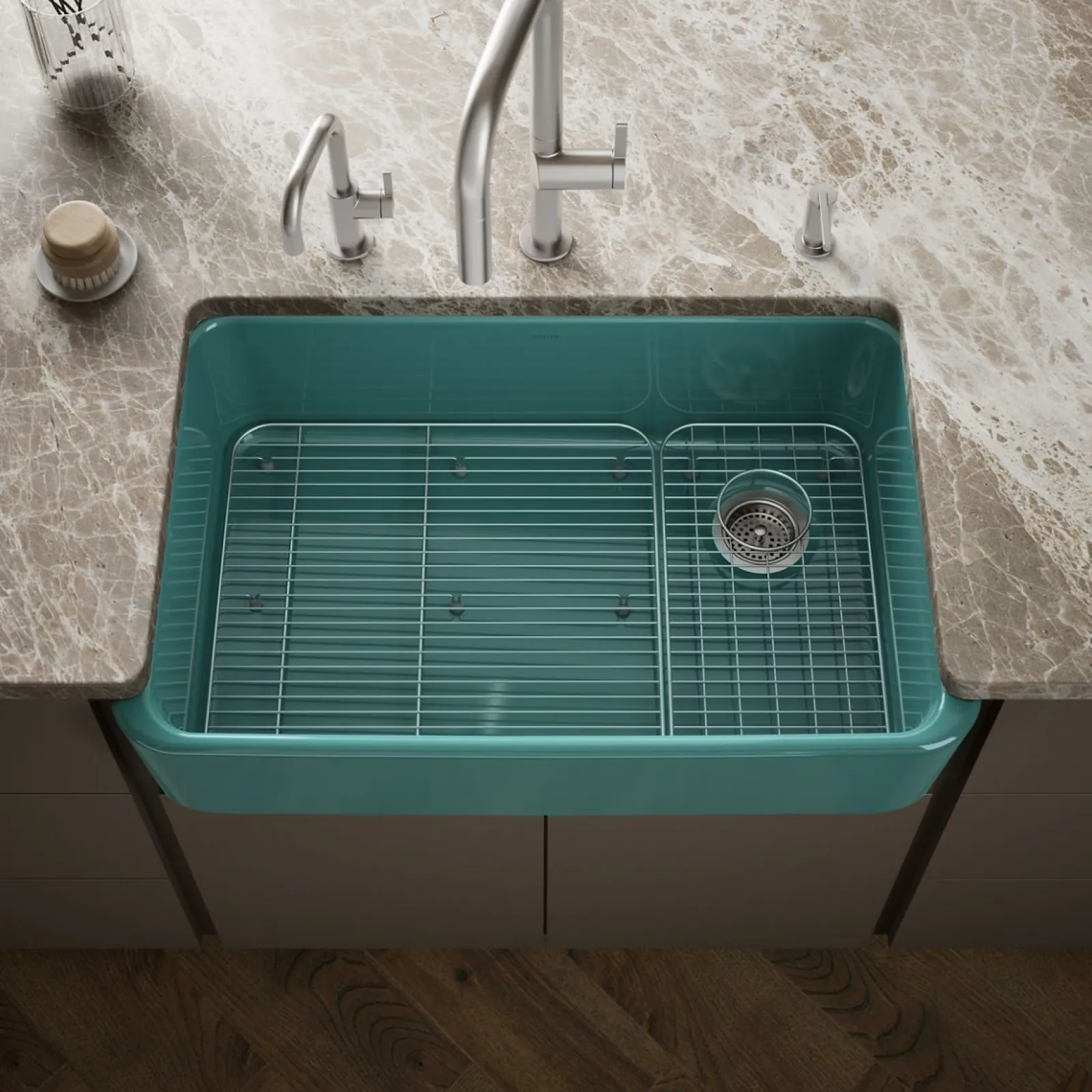 34" undermount single-bowl farmhouse kitchen sink^Kohler Clearance