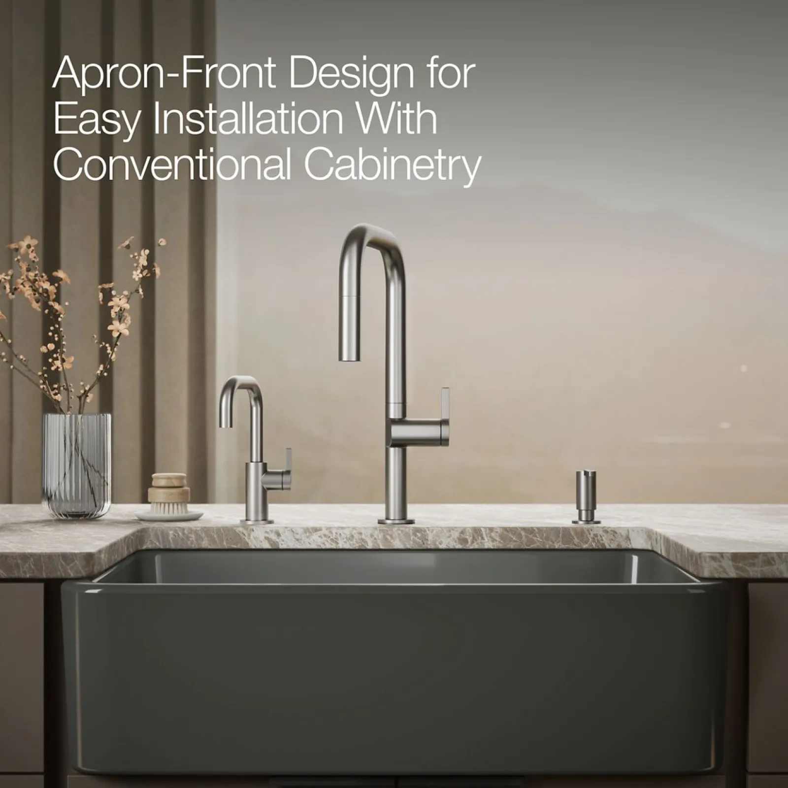 34" undermount single-bowl farmhouse kitchen sink^Kohler Clearance