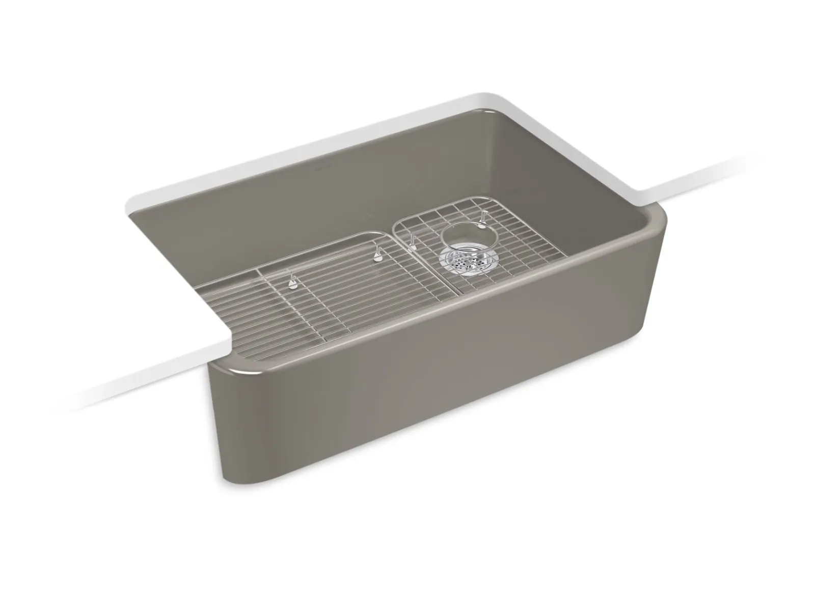 34" undermount single-bowl farmhouse kitchen sink^Kohler Clearance