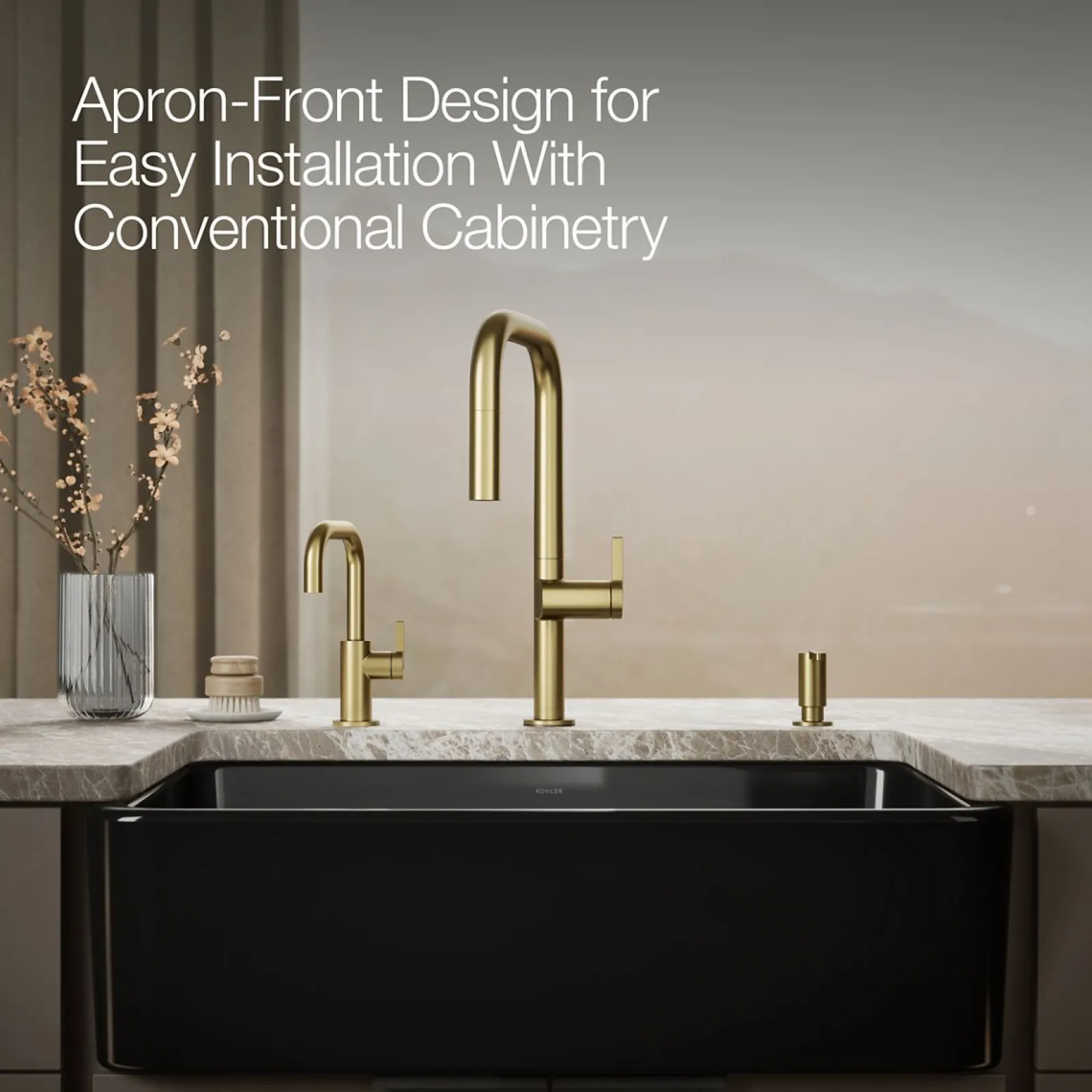34" undermount single-bowl farmhouse kitchen sink^Kohler Clearance