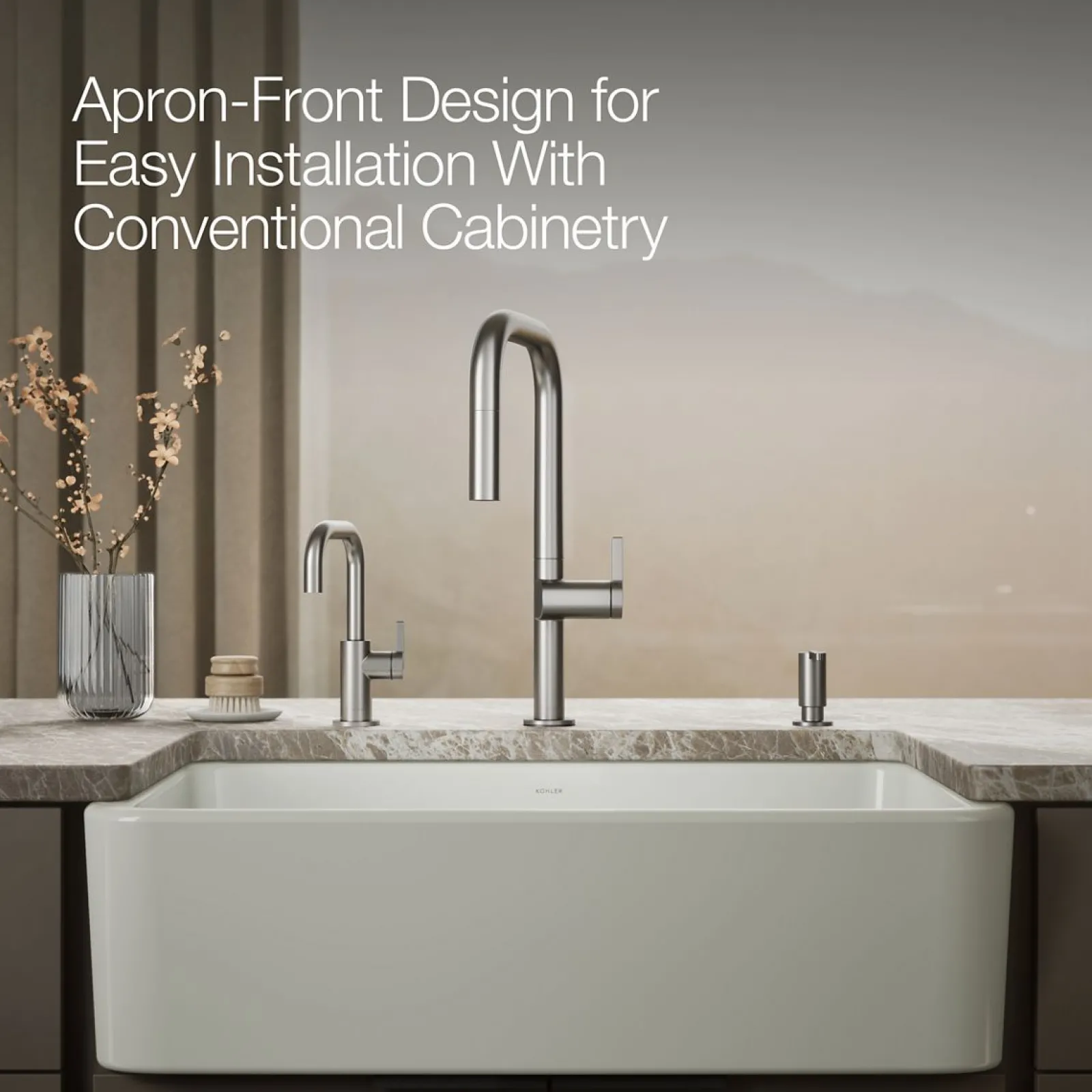 34" undermount single-bowl farmhouse kitchen sink^Kohler Clearance