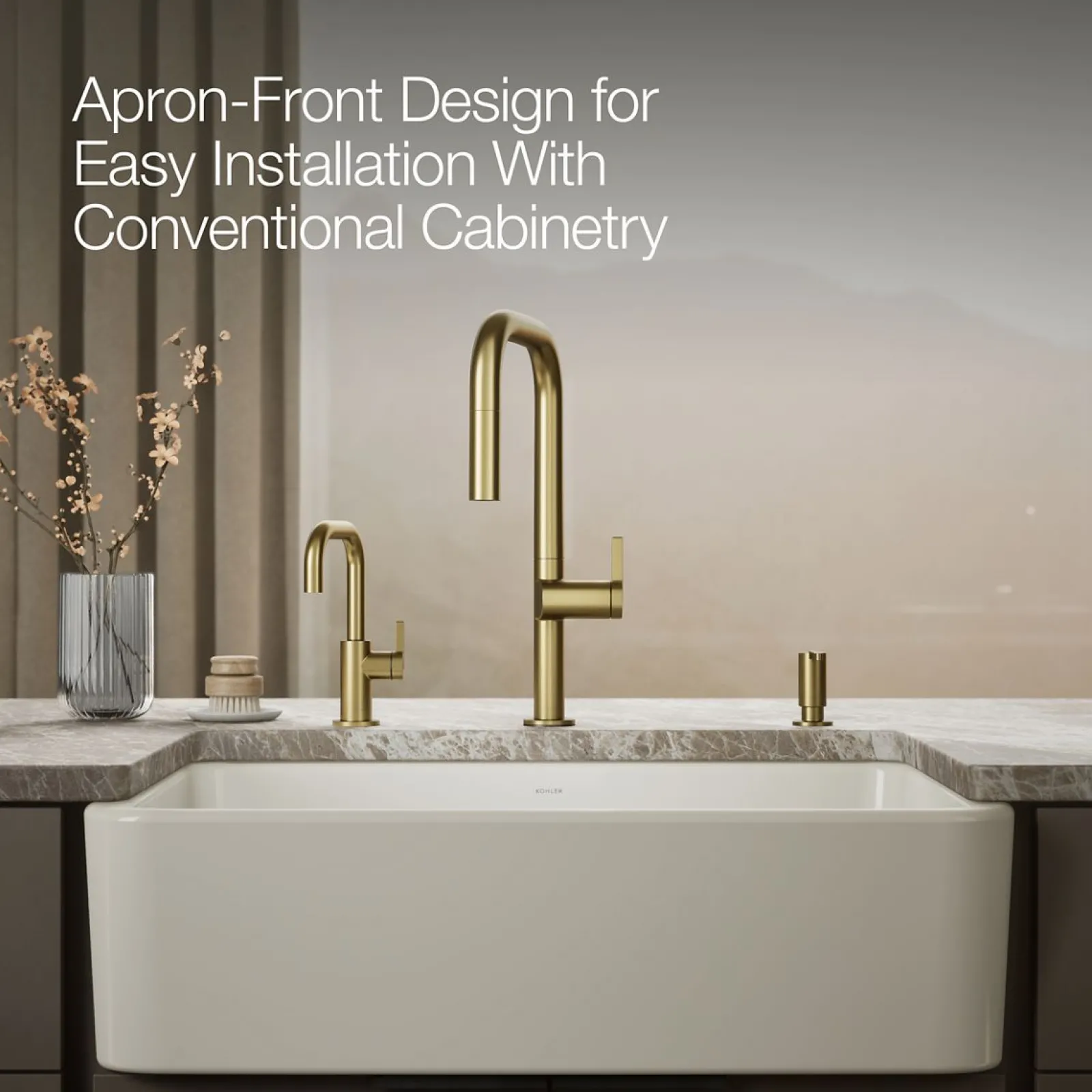 34" undermount single-bowl farmhouse kitchen sink^Kohler Clearance