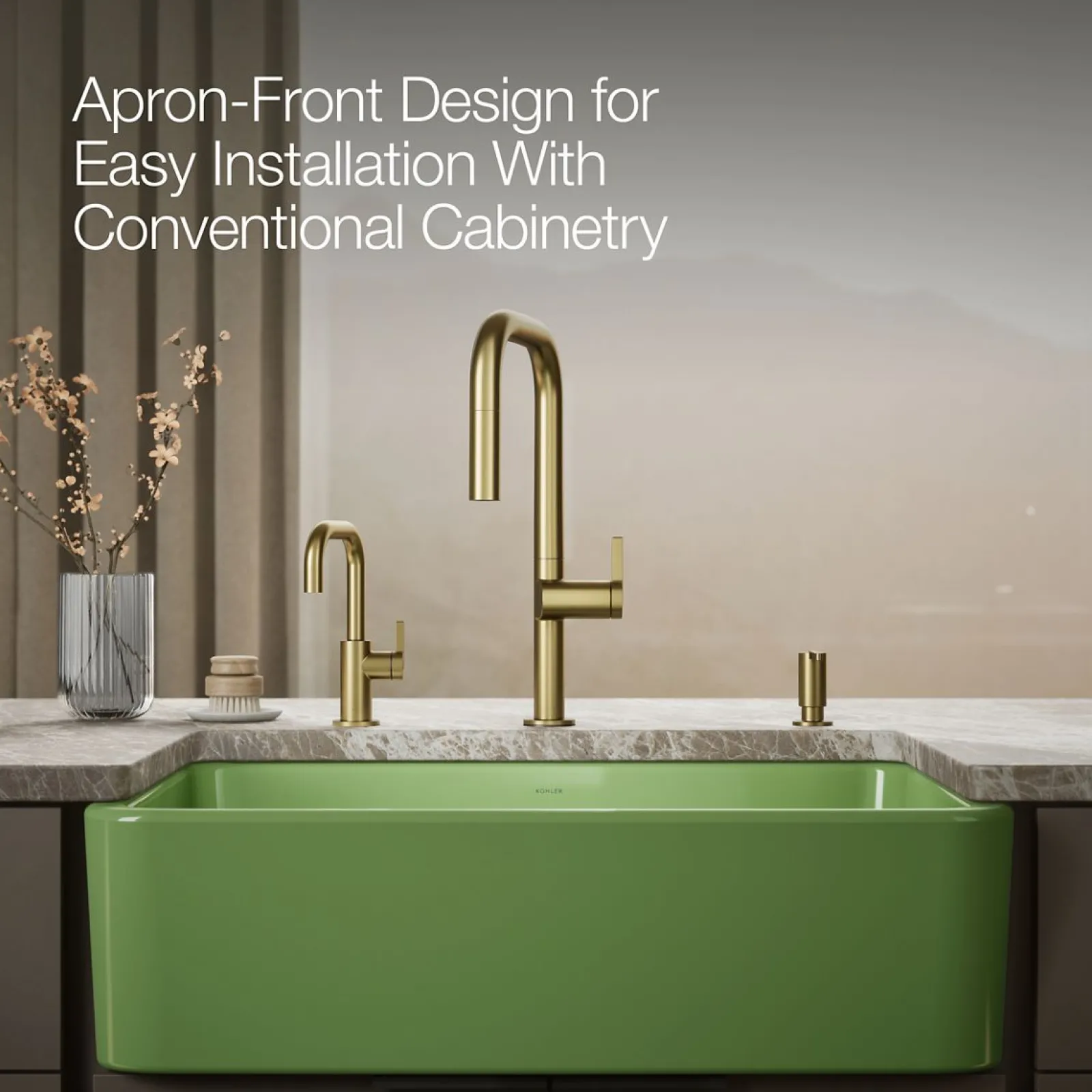 34" undermount single-bowl farmhouse kitchen sink^Kohler Clearance