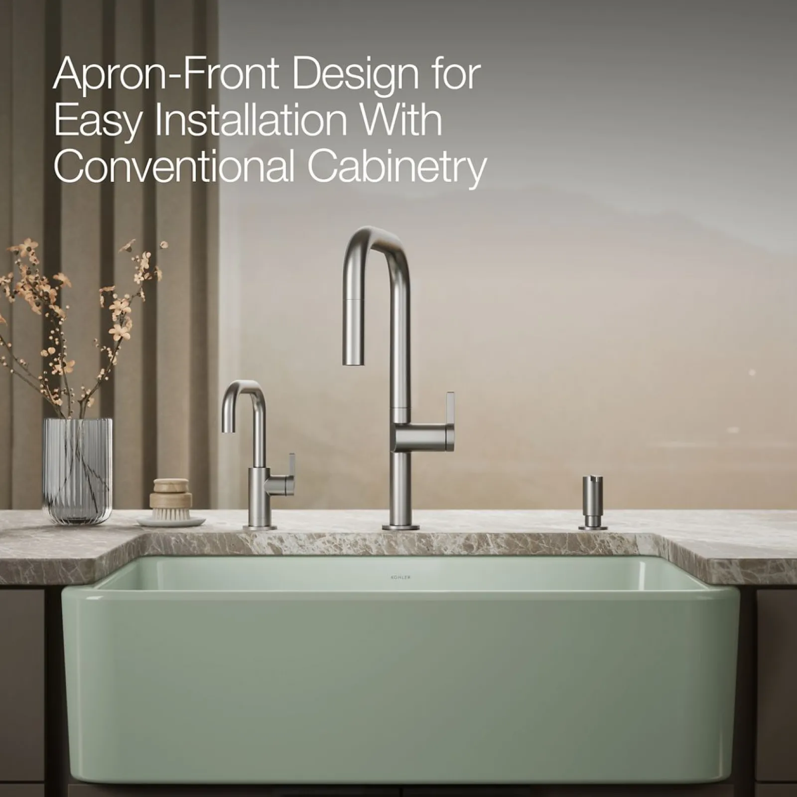 34" undermount single-bowl farmhouse kitchen sink^Kohler Clearance