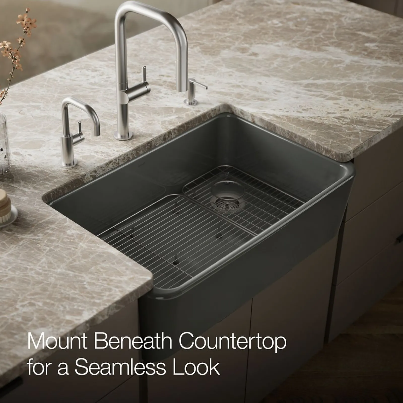 34" undermount single-bowl farmhouse kitchen sink^Kohler Clearance