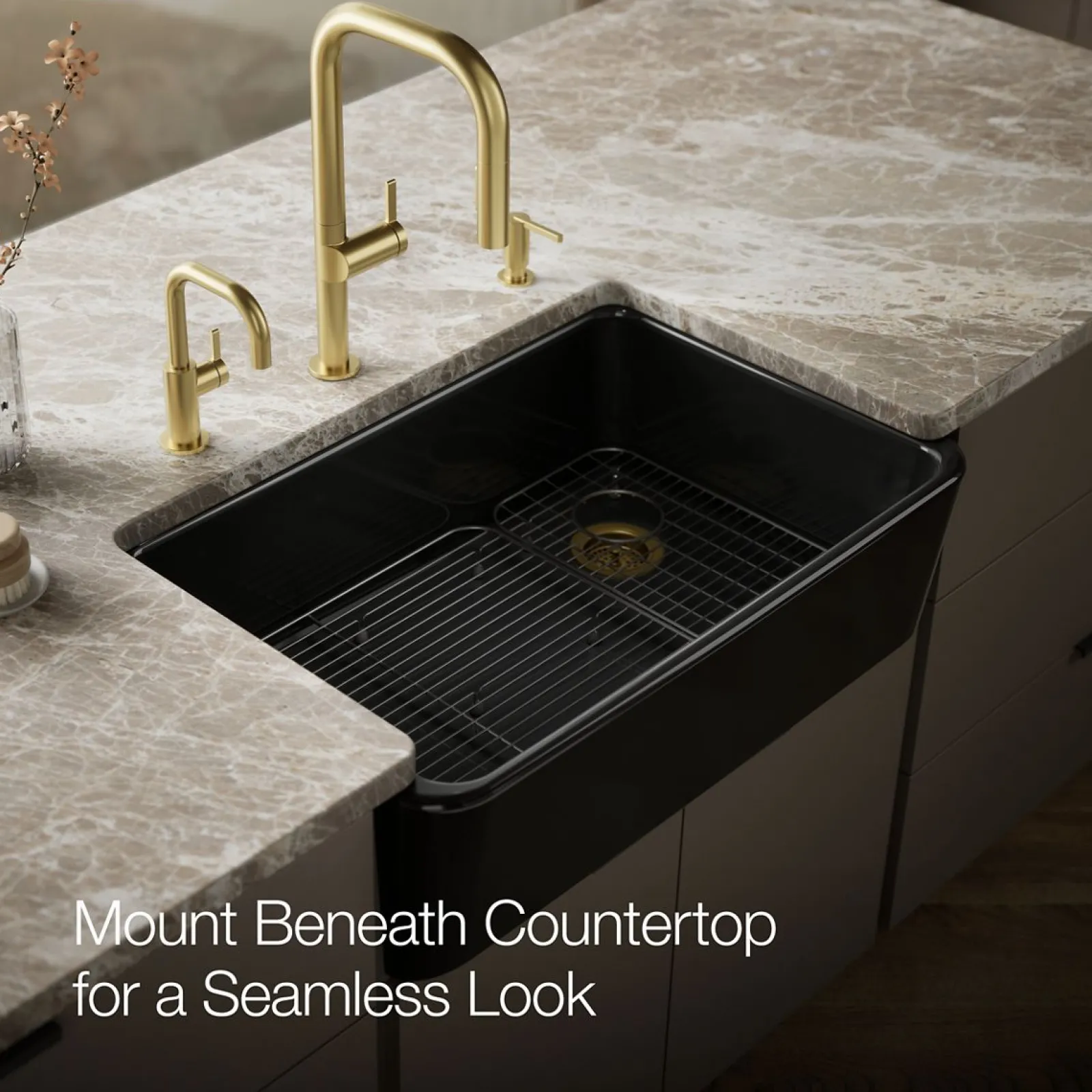 34" undermount single-bowl farmhouse kitchen sink^Kohler Clearance
