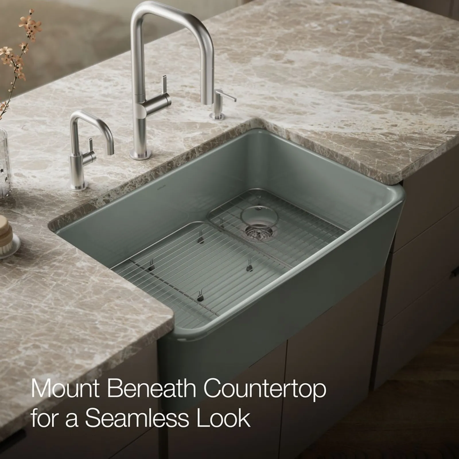 34" undermount single-bowl farmhouse kitchen sink^Kohler Clearance