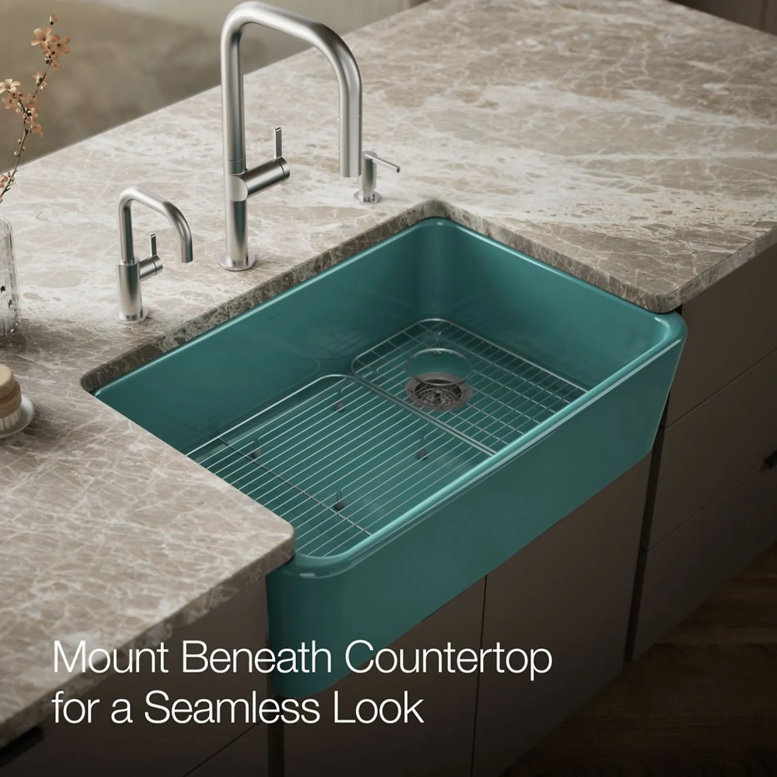 34" undermount single-bowl farmhouse kitchen sink^Kohler Clearance