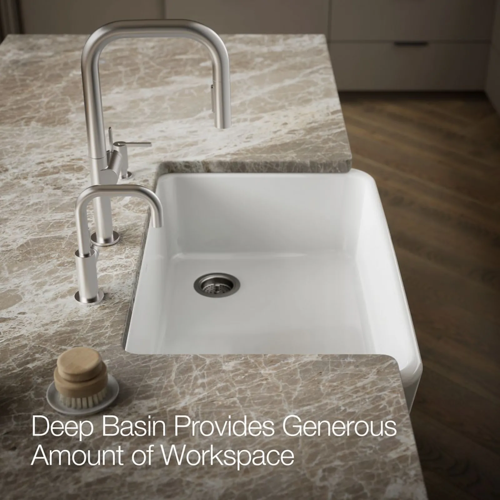 34" undermount single-bowl farmhouse kitchen sink^Kohler Clearance