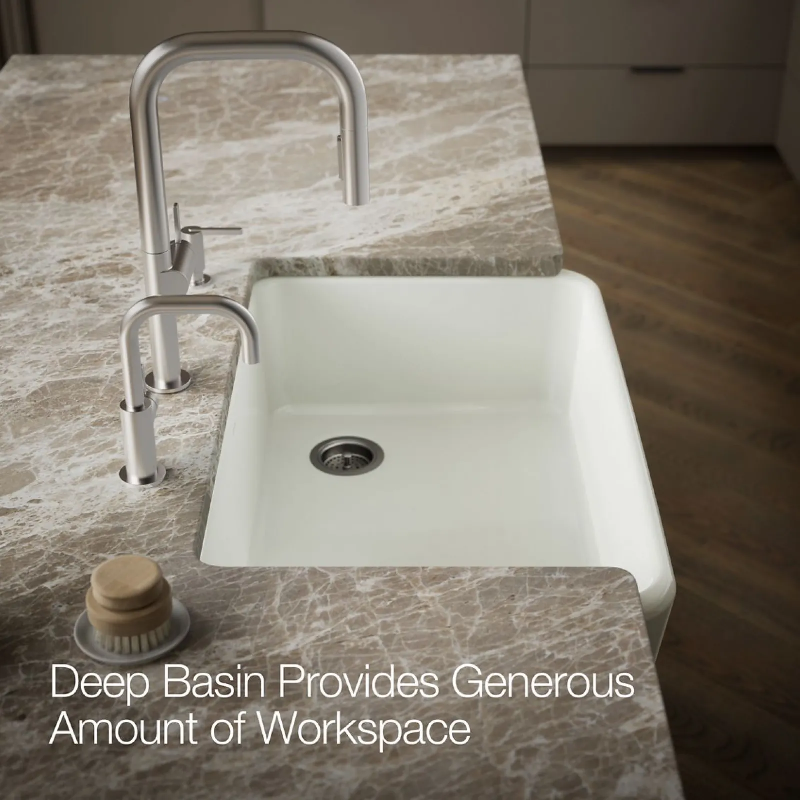 34" undermount single-bowl farmhouse kitchen sink^Kohler Clearance