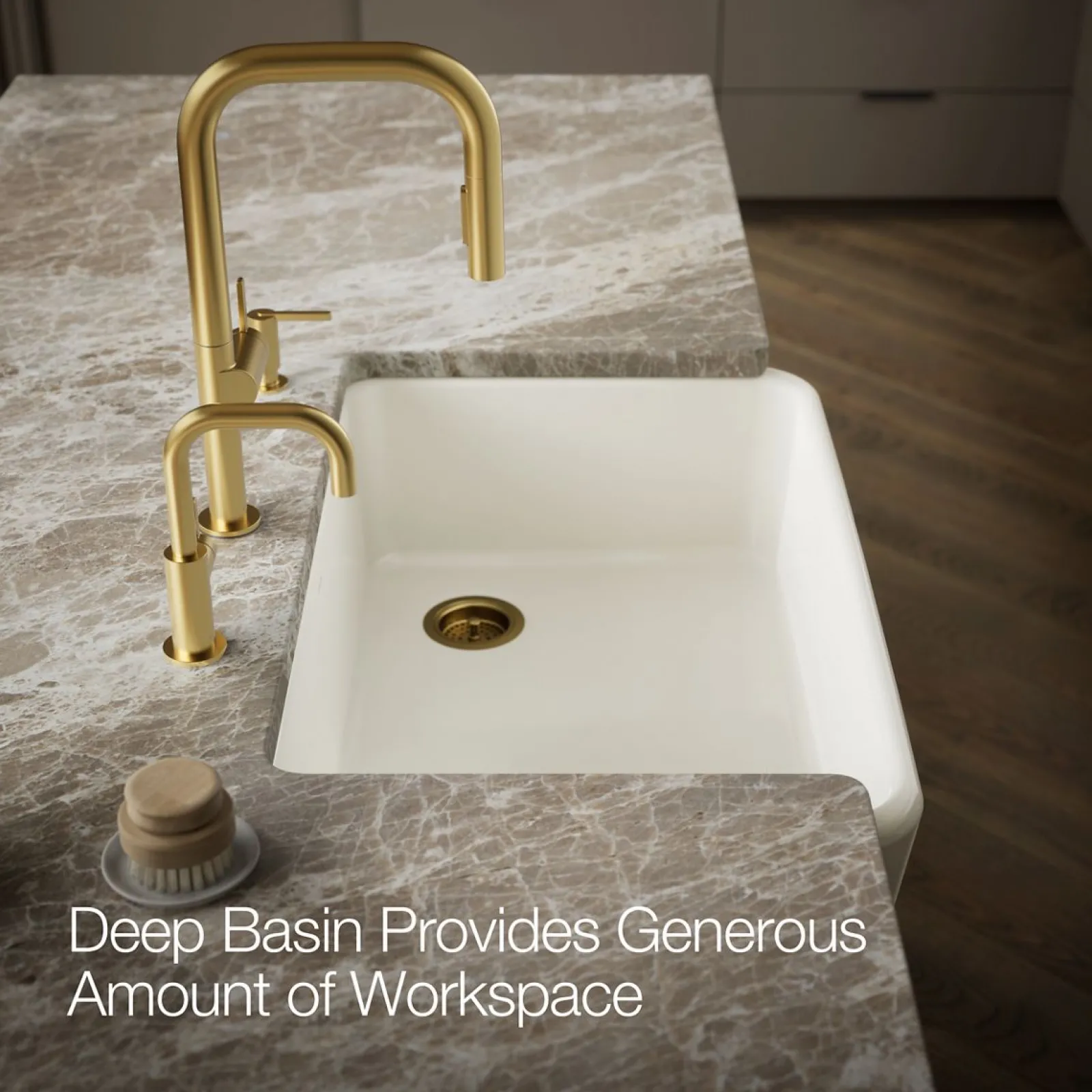 34" undermount single-bowl farmhouse kitchen sink^Kohler Clearance
