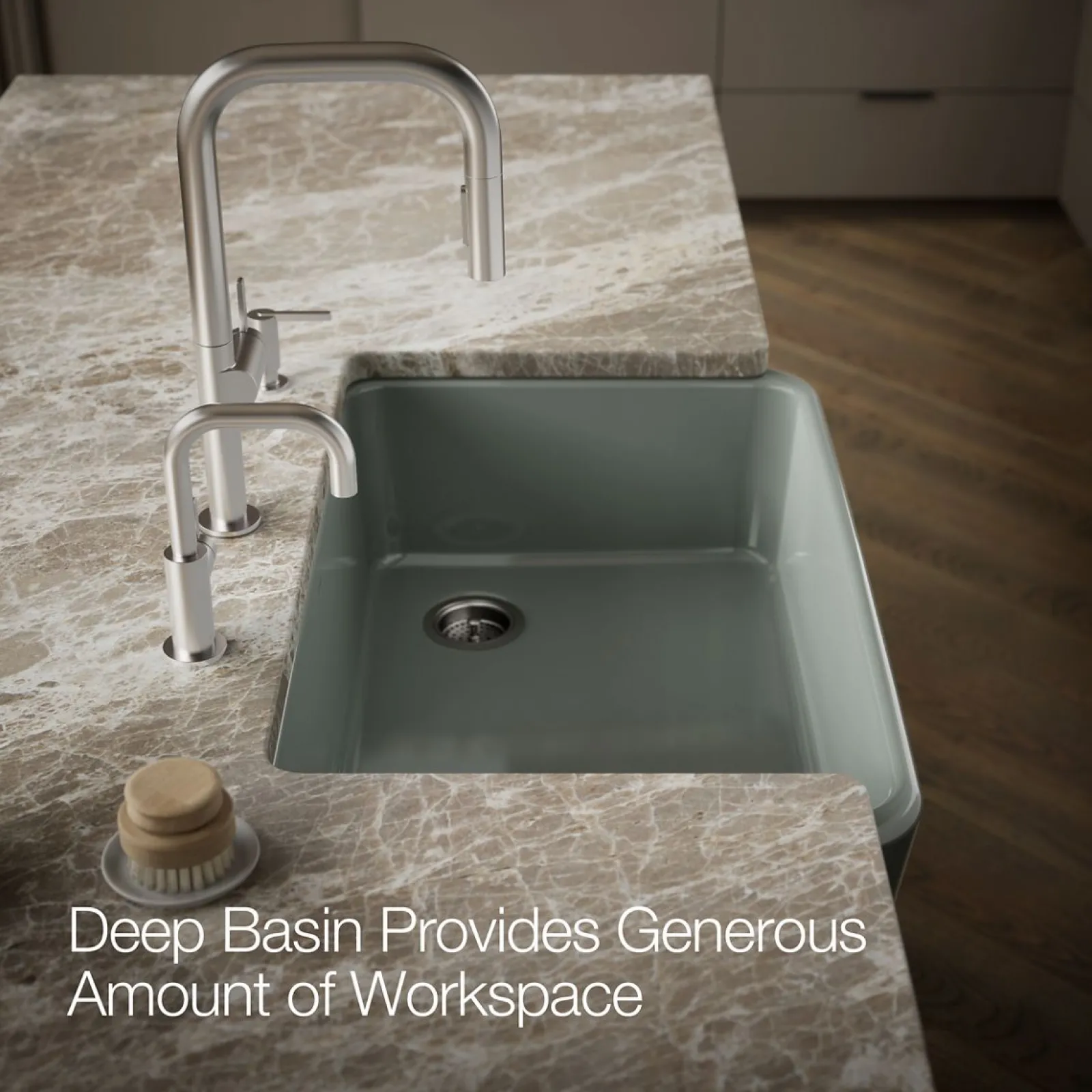 34" undermount single-bowl farmhouse kitchen sink^Kohler Clearance