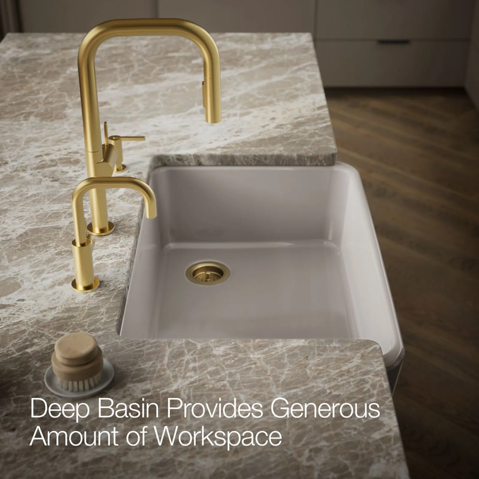 34" undermount single-bowl farmhouse kitchen sink^Kohler Clearance