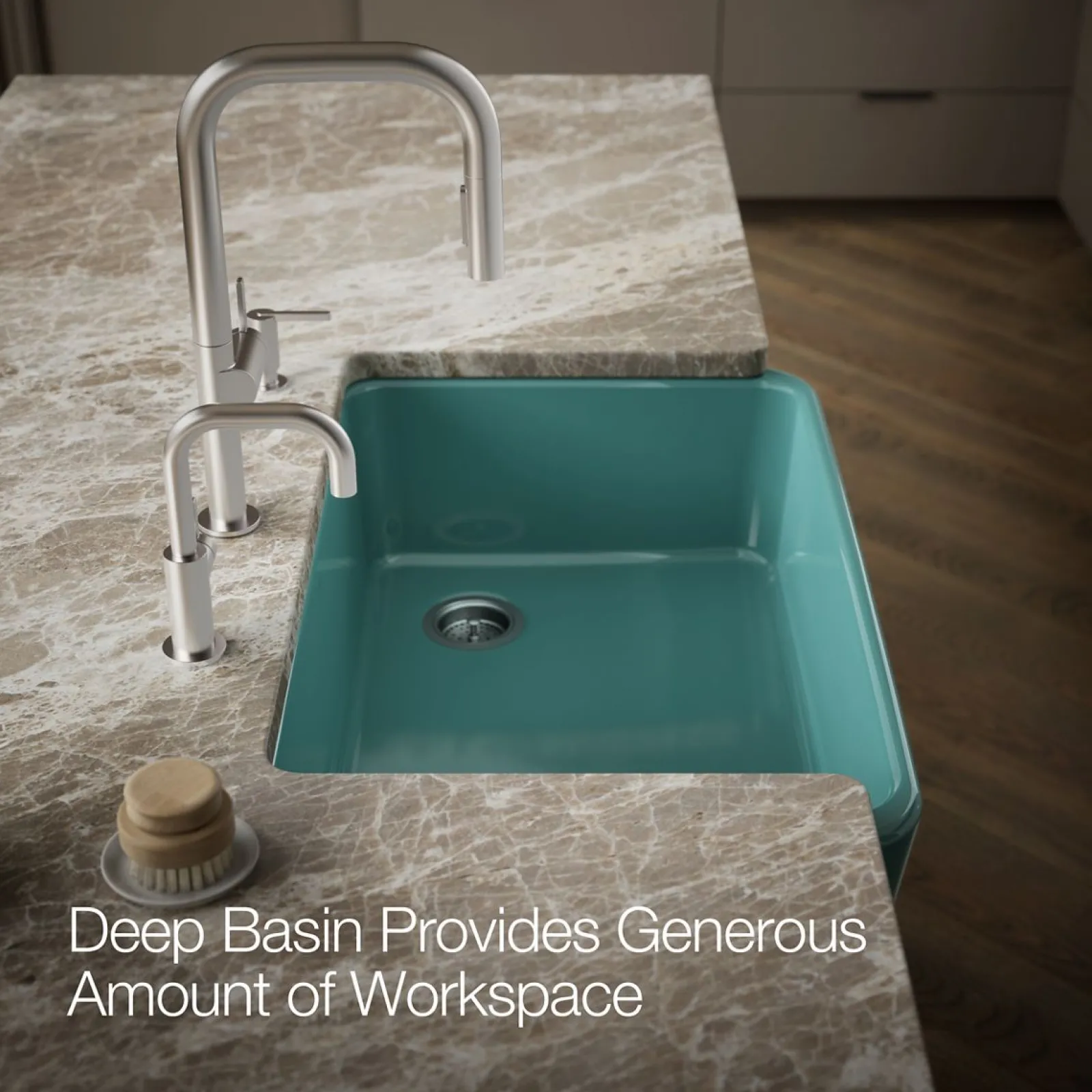 34" undermount single-bowl farmhouse kitchen sink^Kohler Clearance