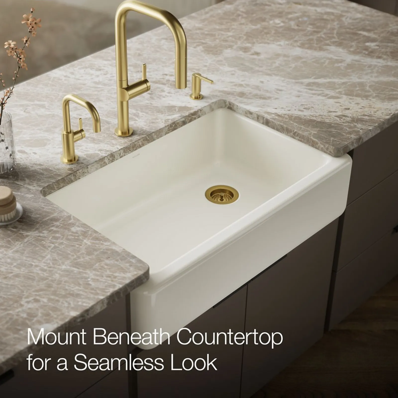 35-3/4" undermount single-bowl farmhouse kitchen sink^Kohler Sale