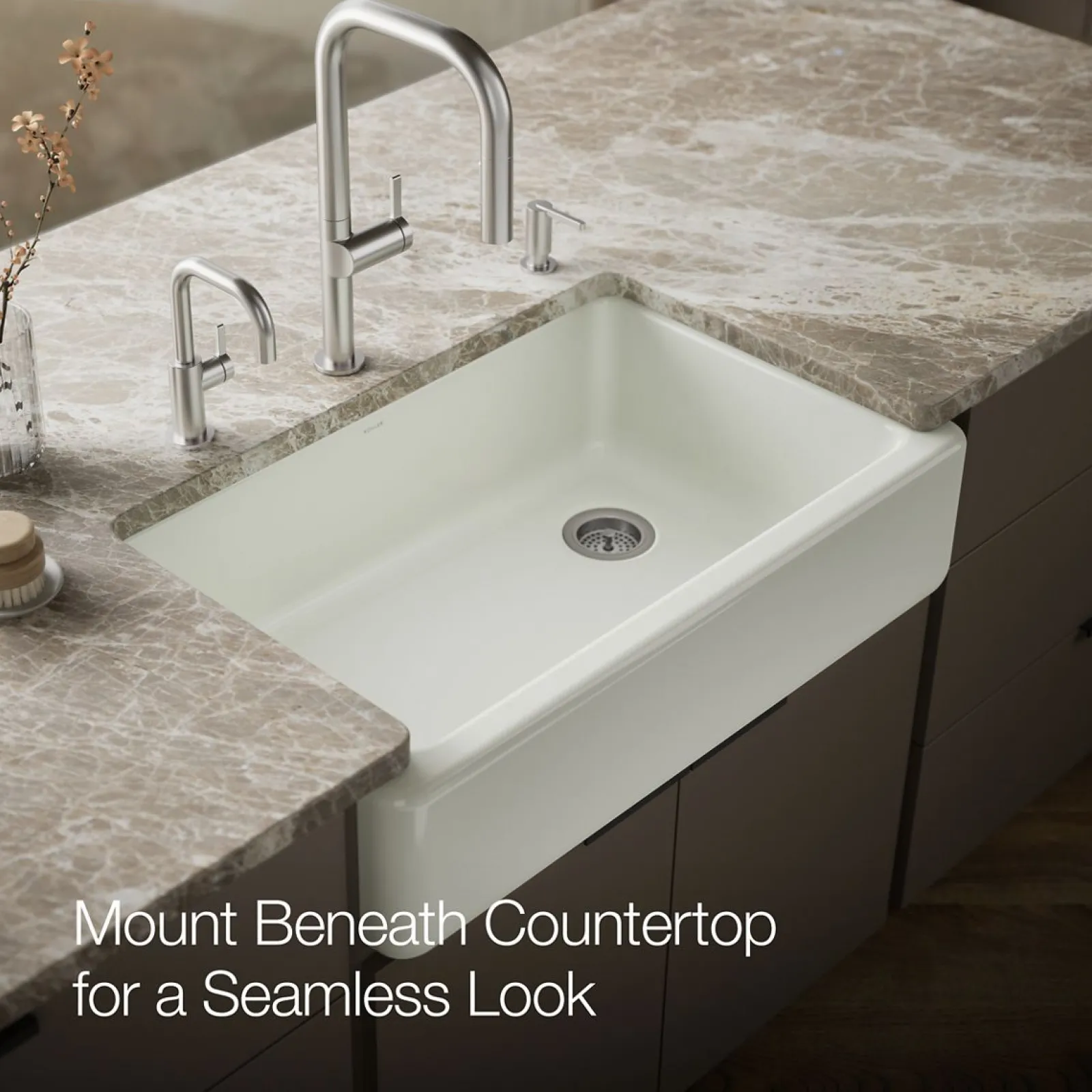 35-3/4" undermount single-bowl farmhouse kitchen sink^Kohler Sale
