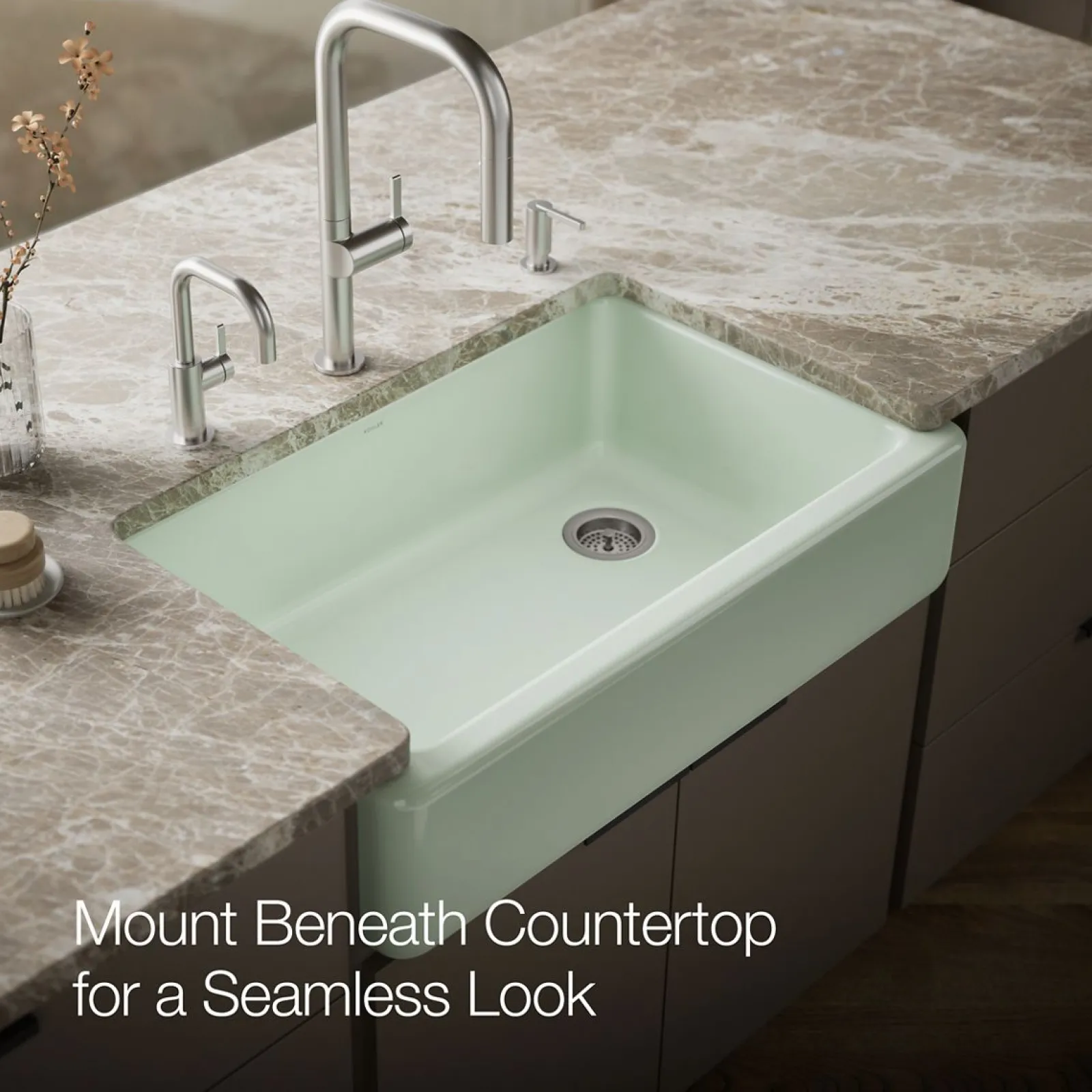 35-3/4" undermount single-bowl farmhouse kitchen sink^Kohler Sale