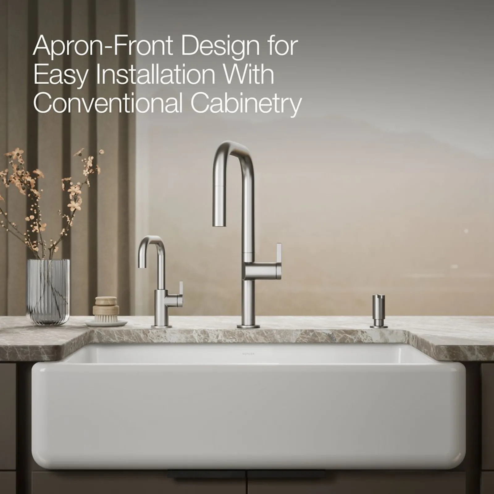 35-3/4" undermount single-bowl farmhouse kitchen sink^Kohler Sale