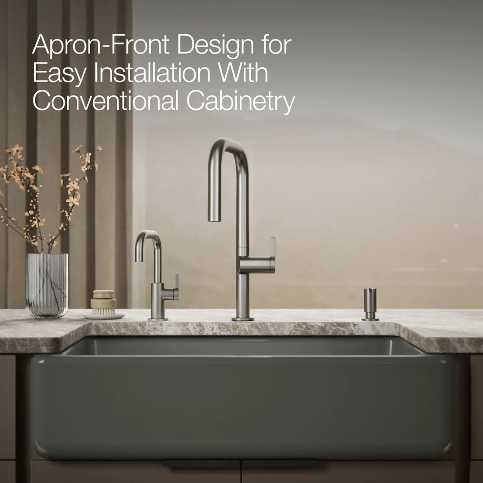 35-3/4" undermount single-bowl farmhouse kitchen sink^Kohler Sale
