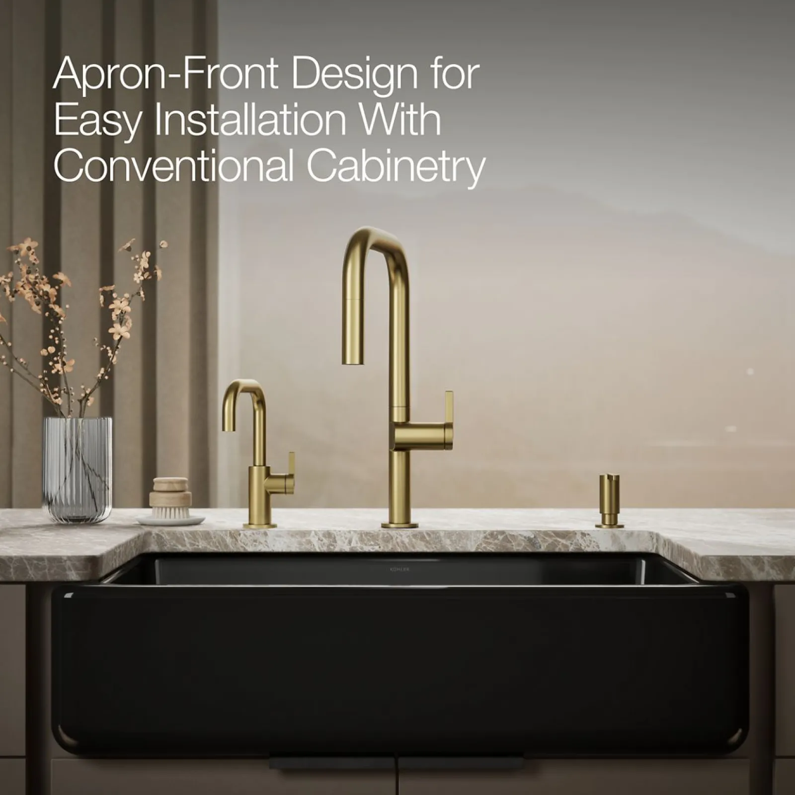 35-3/4" undermount single-bowl farmhouse kitchen sink^Kohler Sale