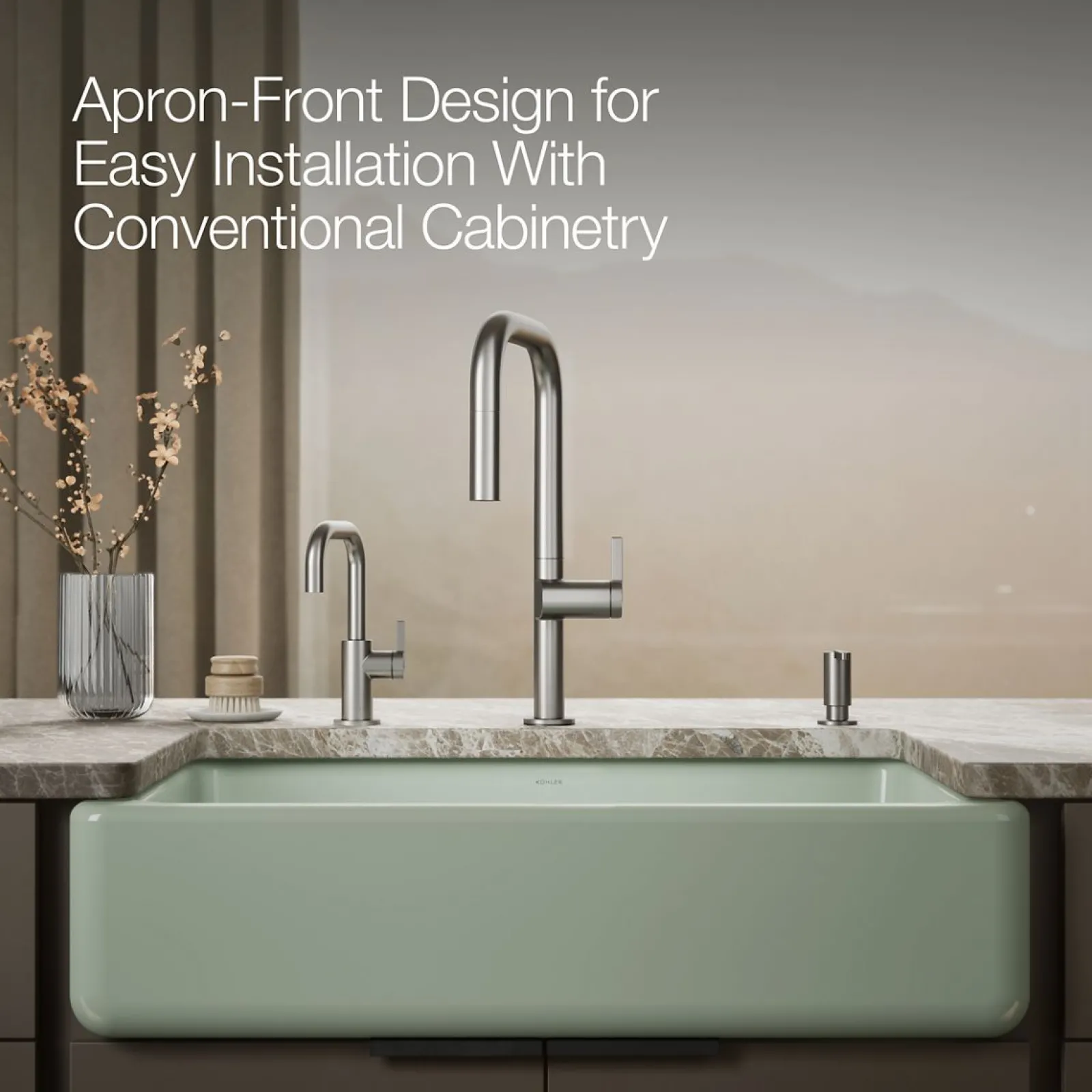 35-3/4" undermount single-bowl farmhouse kitchen sink^Kohler Sale