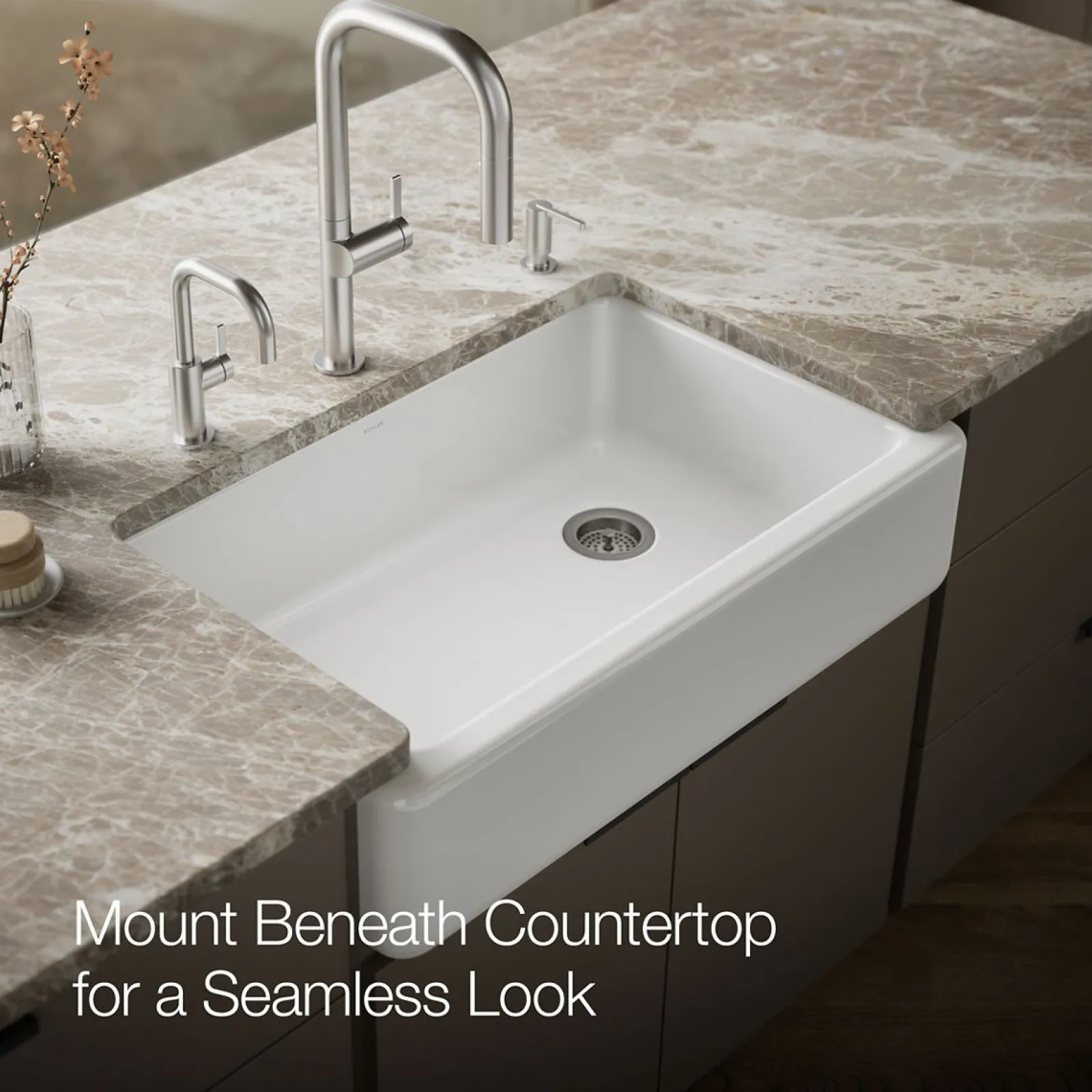 35-3/4" undermount single-bowl farmhouse kitchen sink^Kohler Sale