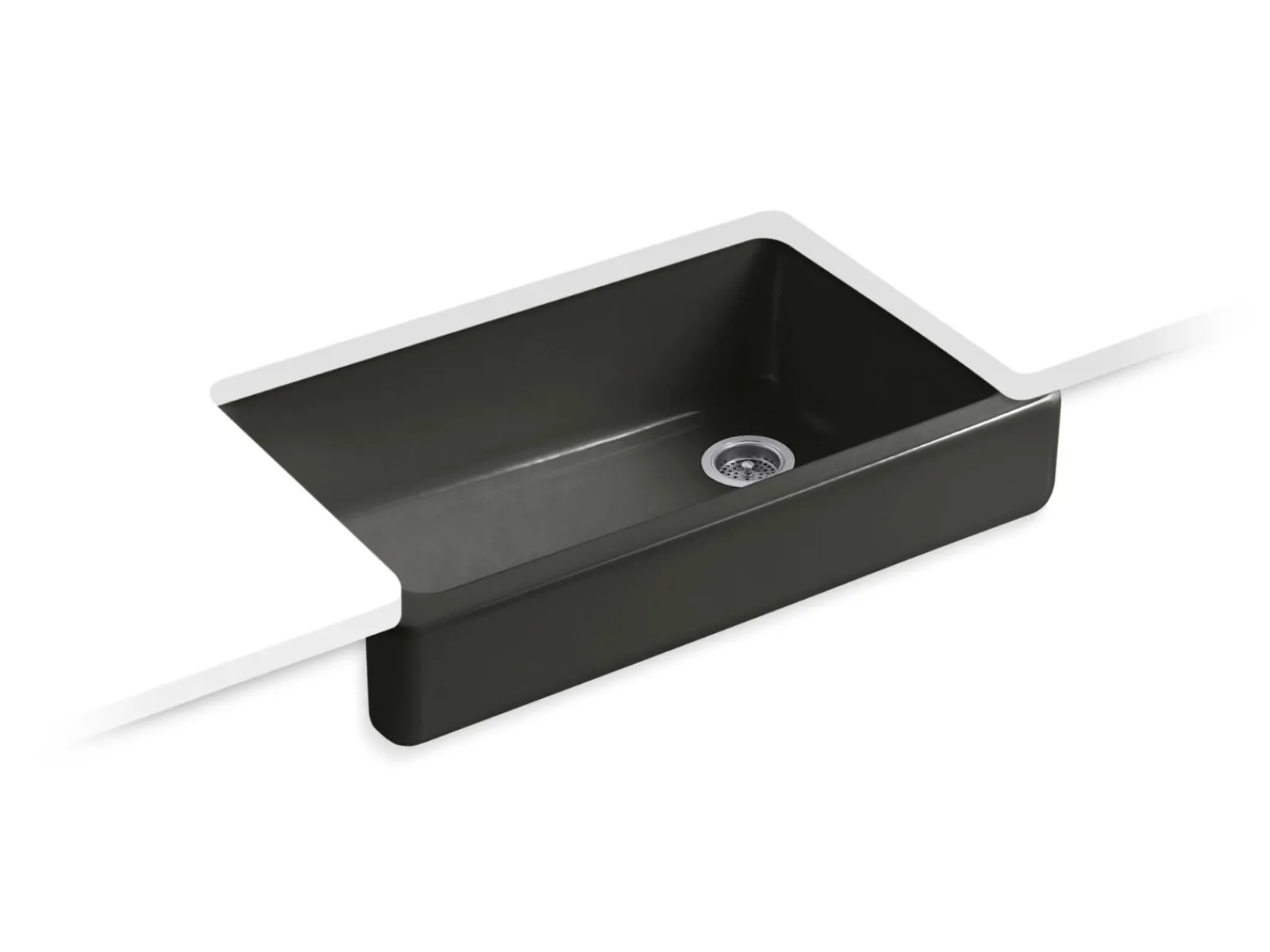 35-1/2" undermount single-bowl farmhouse kitchen sink^Kohler Hot