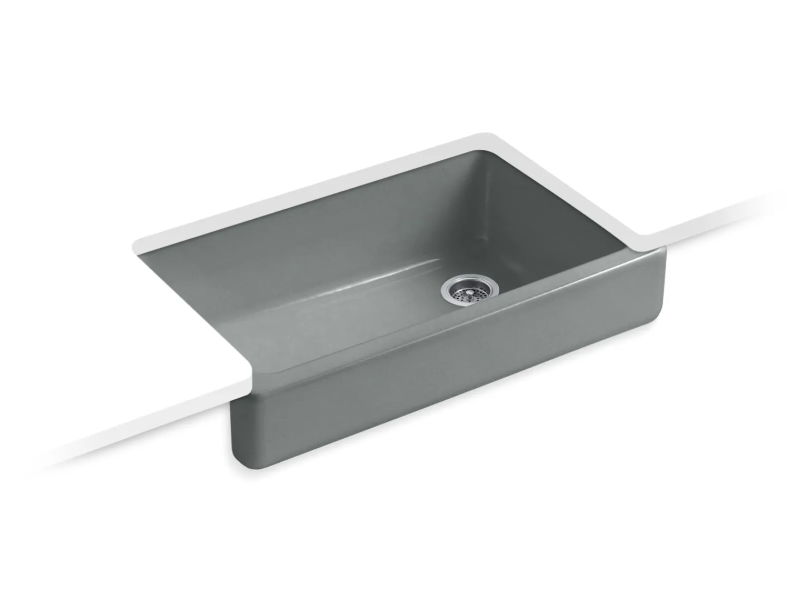 35-1/2" undermount single-bowl farmhouse kitchen sink^Kohler Hot