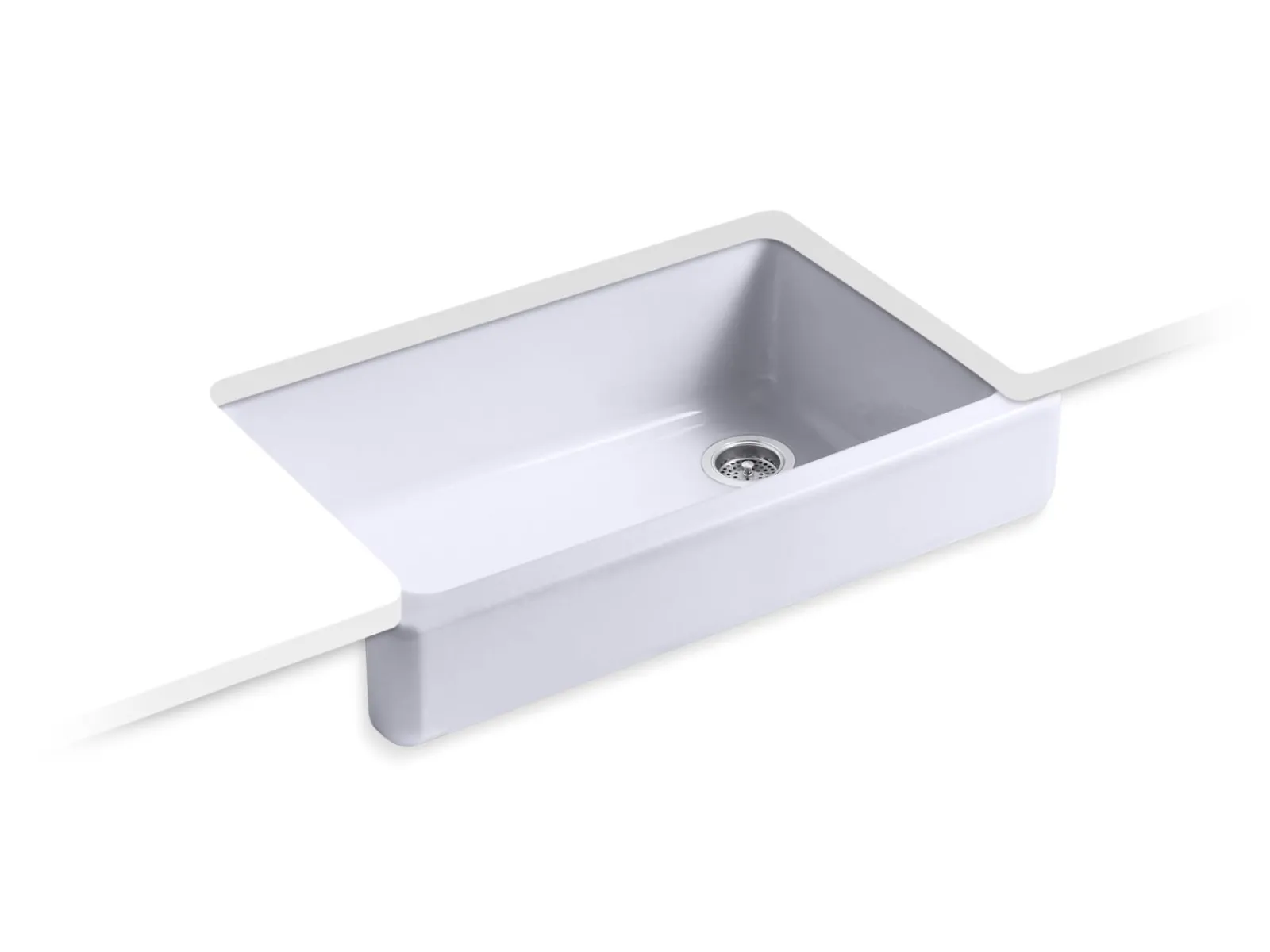 35-1/2" undermount single-bowl farmhouse kitchen sink^Kohler Hot