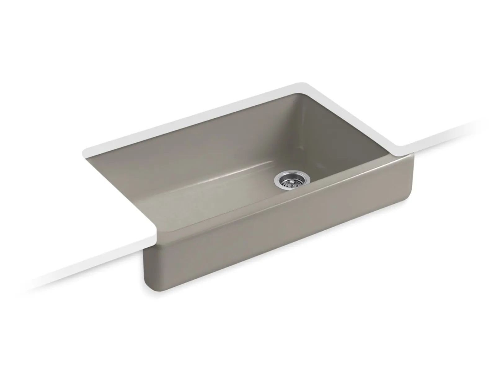 35-1/2" undermount single-bowl farmhouse kitchen sink^Kohler Hot