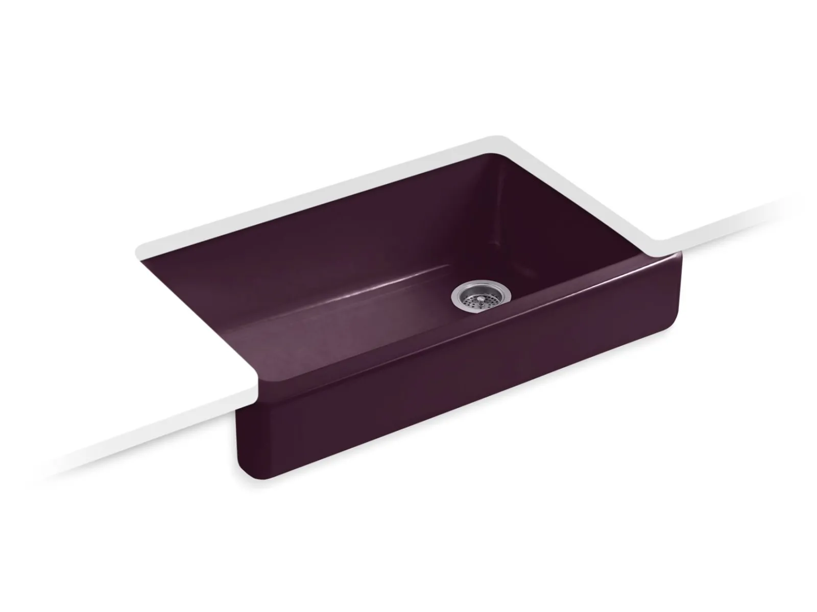 35-1/2" undermount single-bowl farmhouse kitchen sink^Kohler Hot
