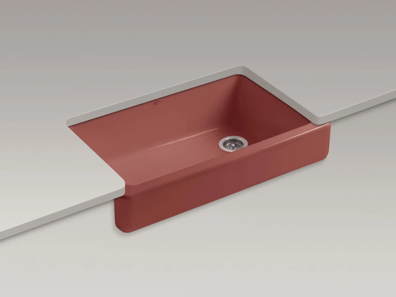 35-1/2" undermount single-bowl farmhouse kitchen sink^Kohler Hot