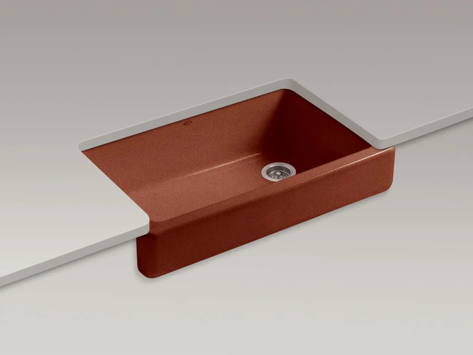 35-1/2" undermount single-bowl farmhouse kitchen sink^Kohler Hot